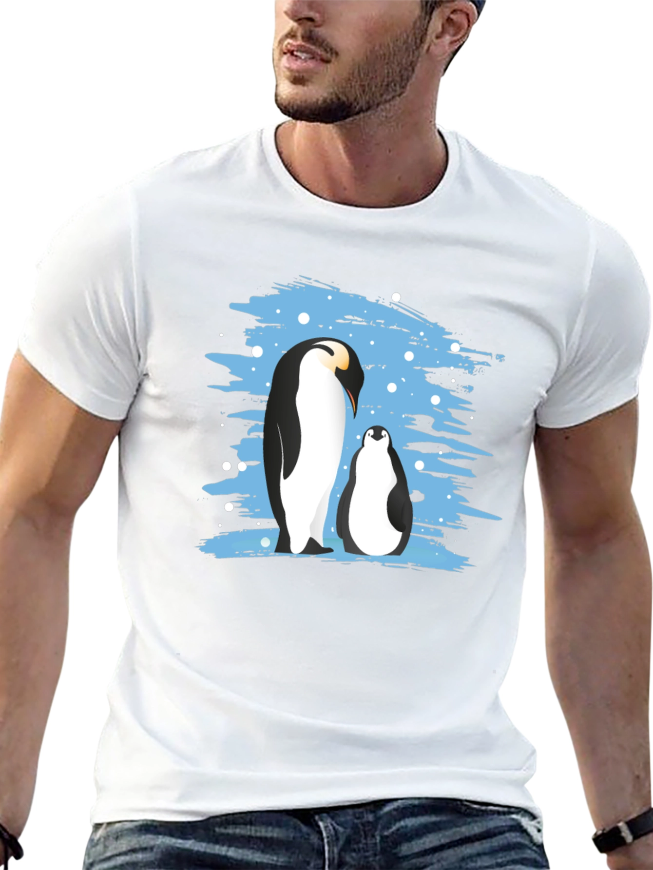 Black Penguin Family Graphic Tee - Unisex view 13