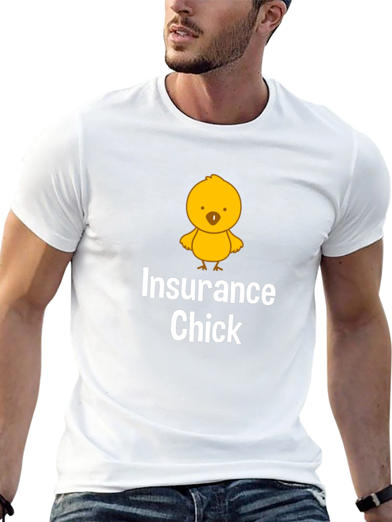 Black Insurance Chick T-Shirt - Funny & Unique Design view 13