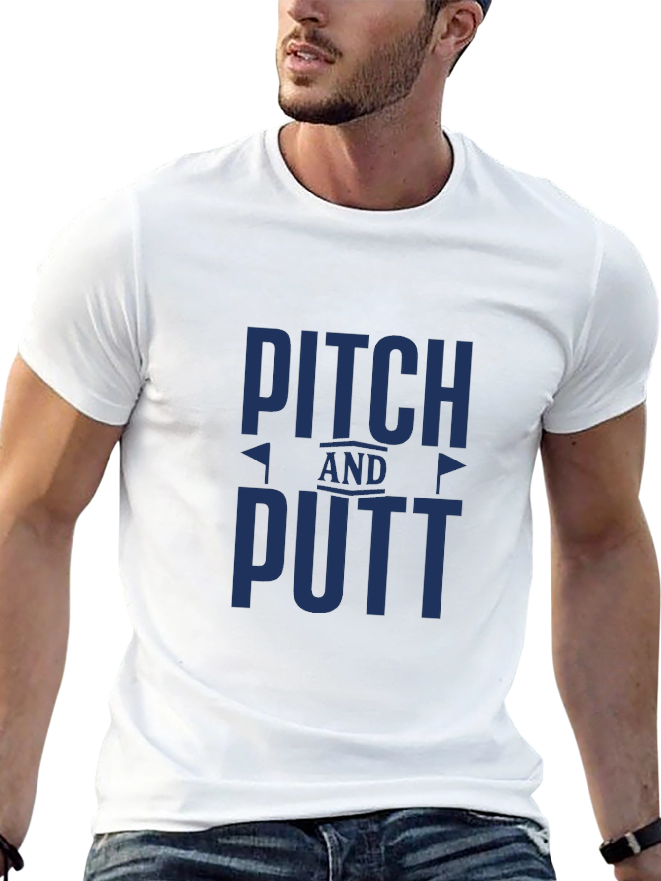 Black Pitch and Putt Golf T-Shirt view 13