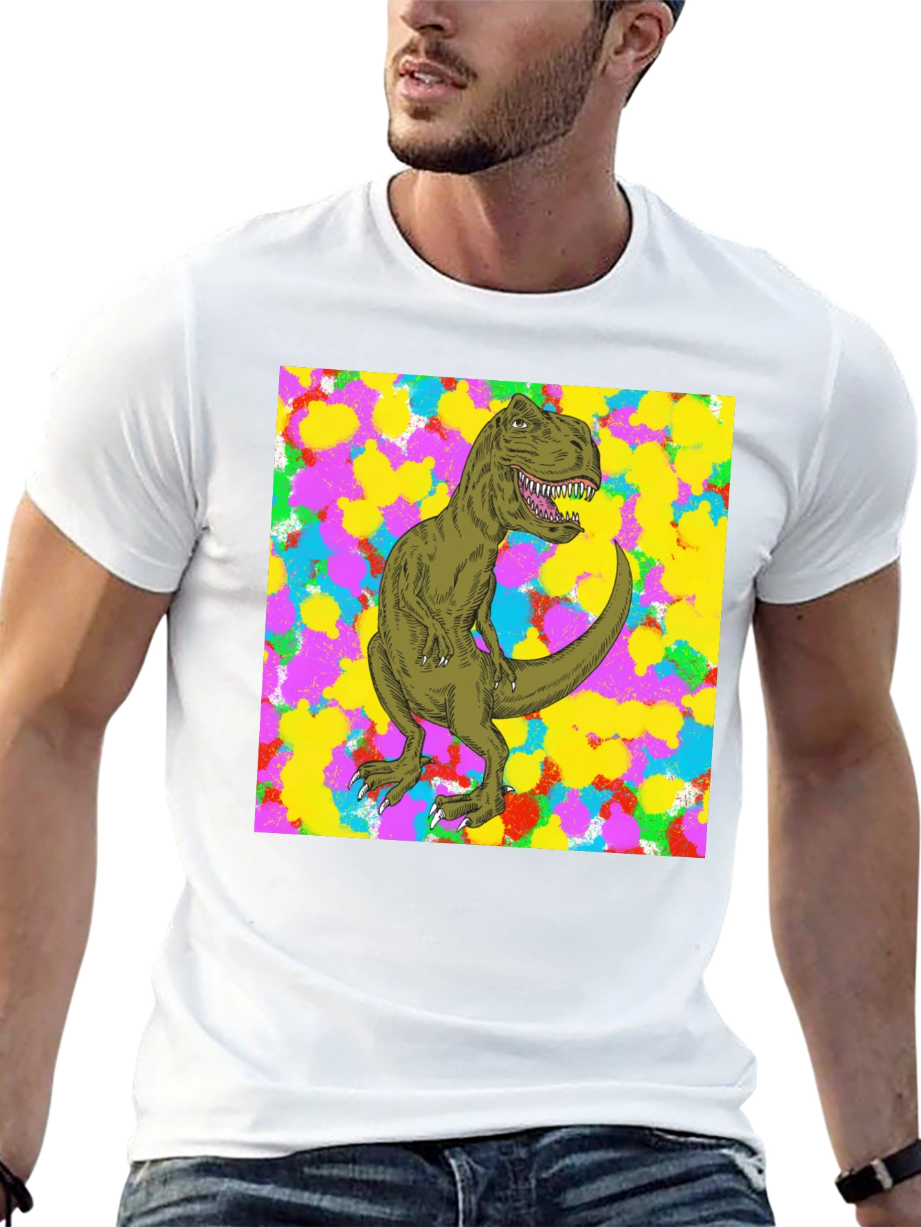Black Dinosaur Graphic Tee - Bold Style view 13