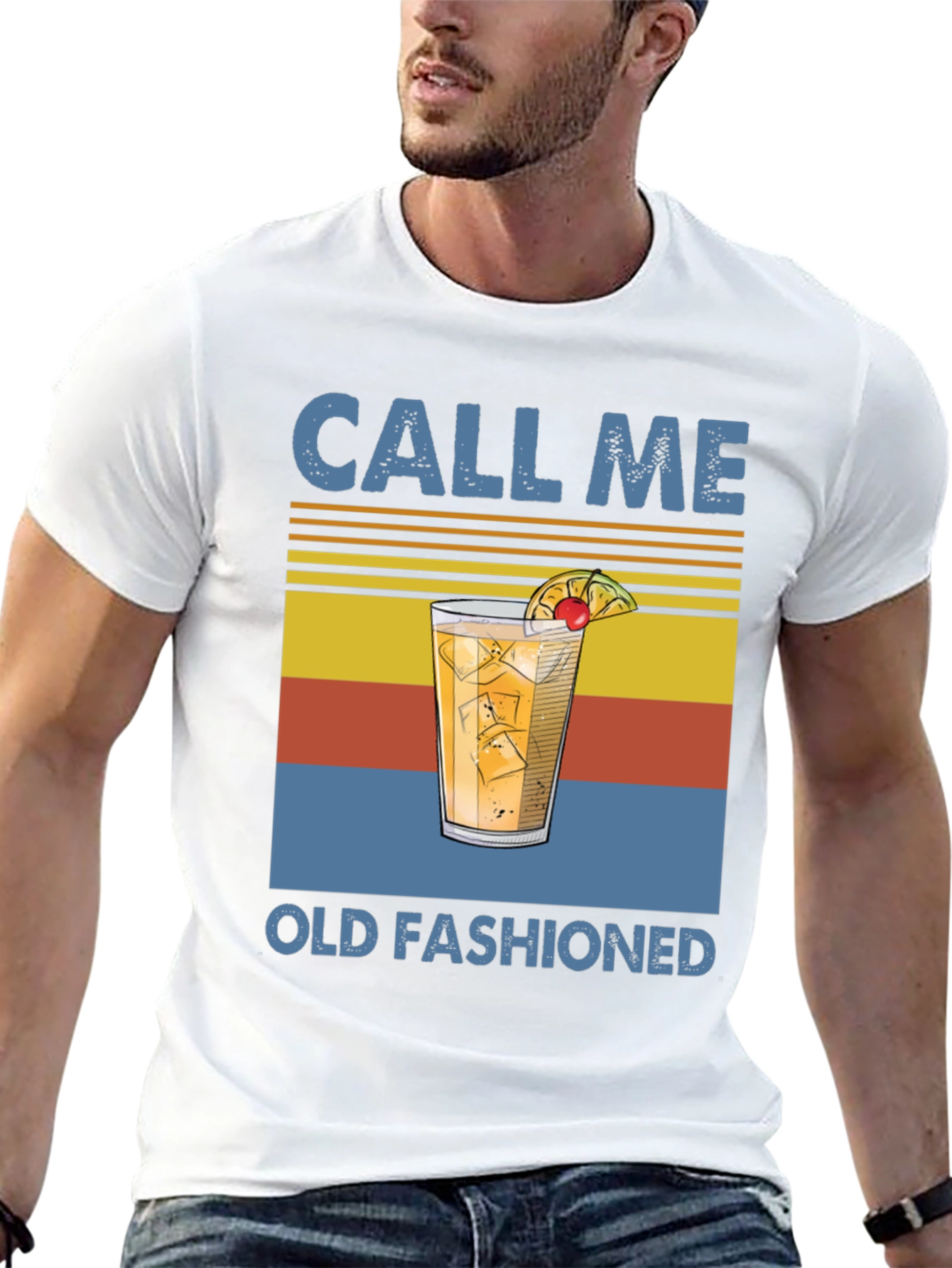Black Call Me Old Fashioned T-Shirt view 13