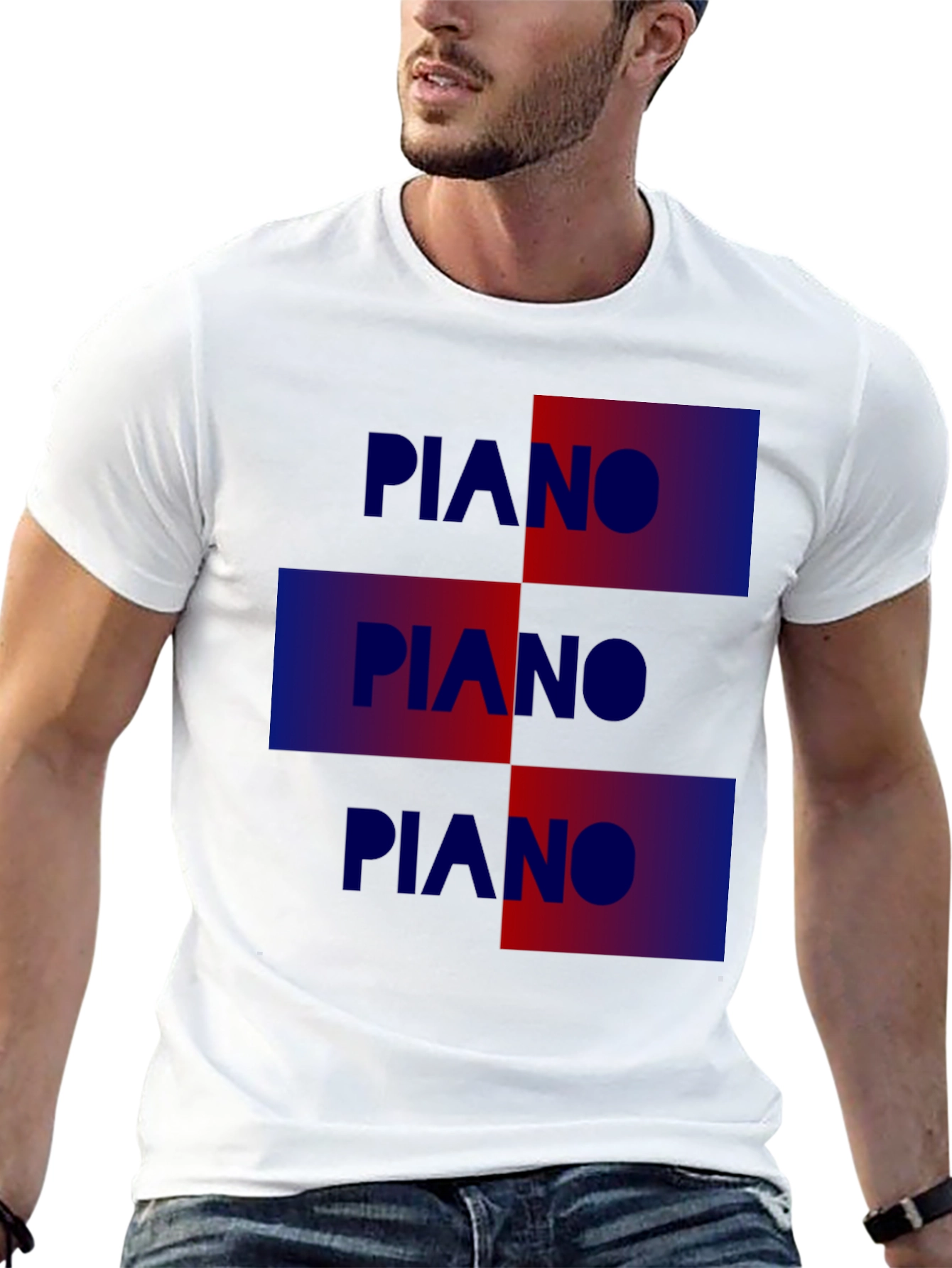 Black Piano Graphic Tee - Cool Music Lover T-Shirt view 13