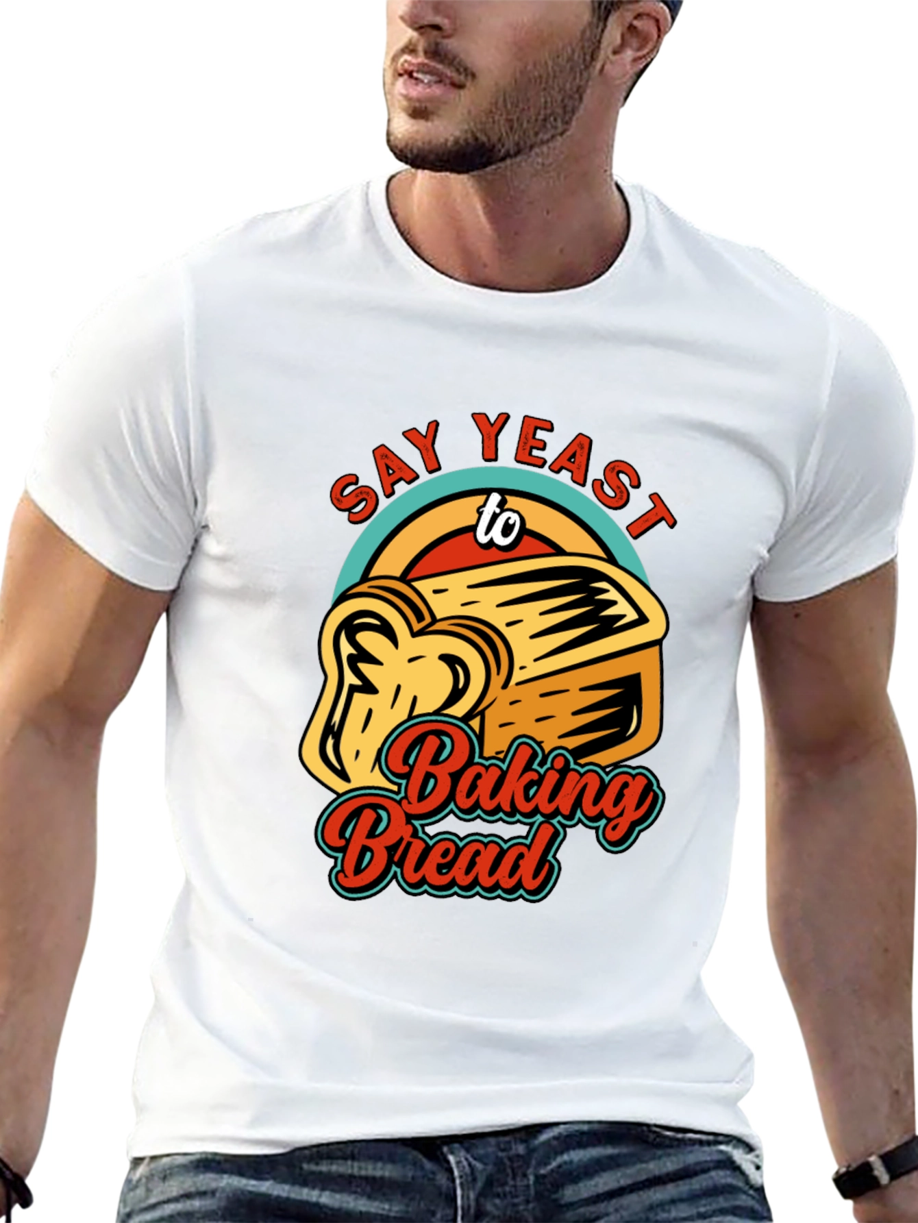 Black Say Yeast To Baking Bread T-Shirt view 13