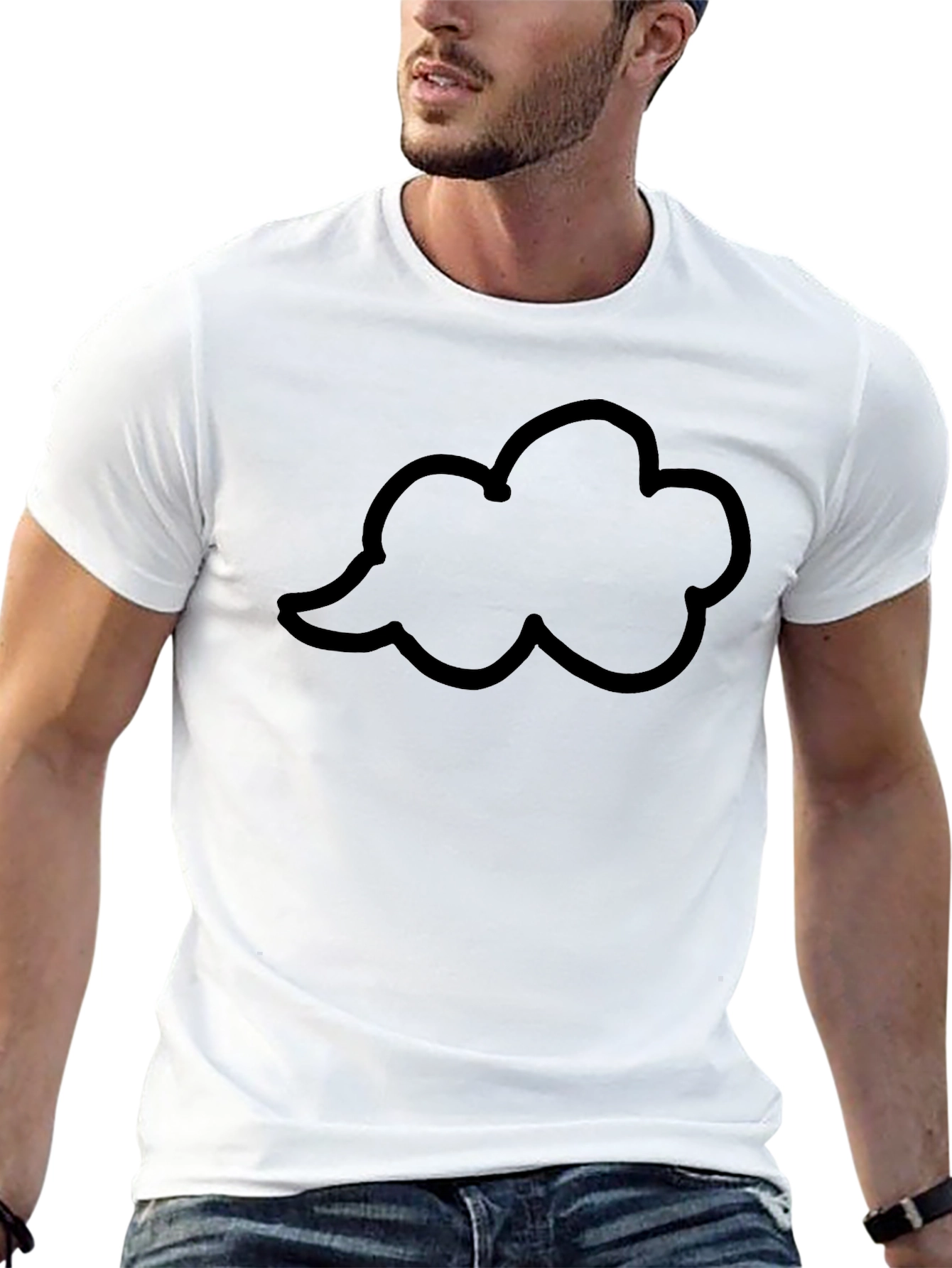 Black Black Cloud T-Shirt - Soft Cotton Blend view 13