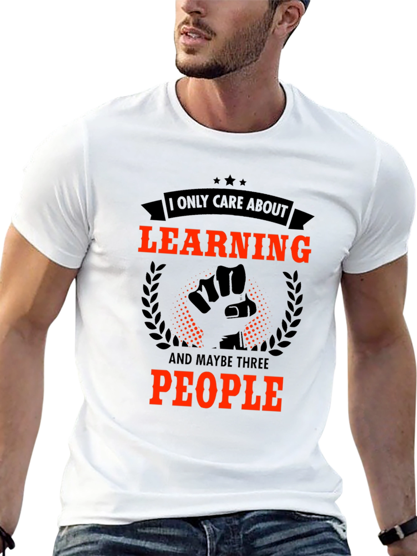 Black Learning Graphic Tee - I Only Care About... view 13
