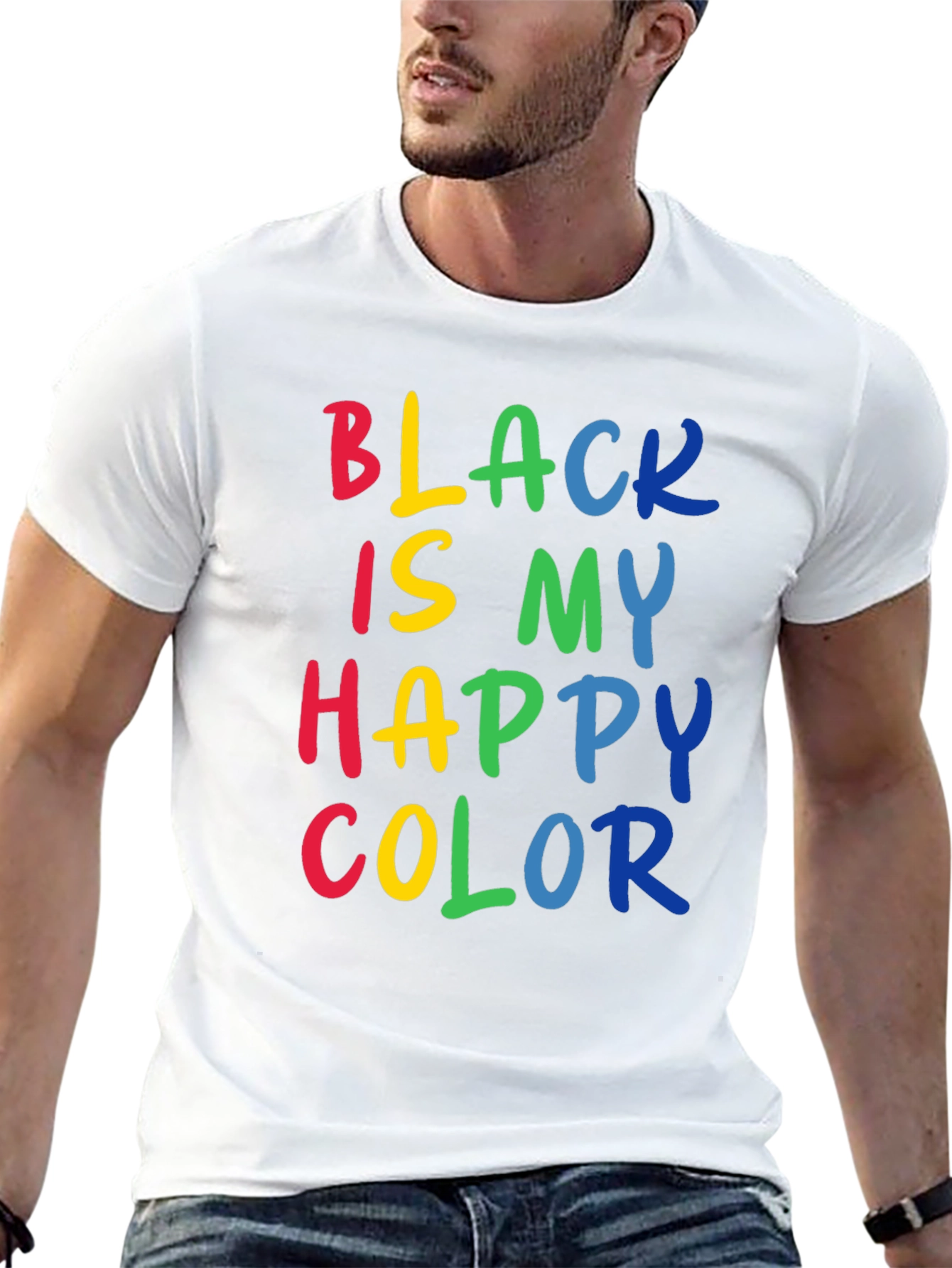 Black Black is My Happy Color Tee view 13