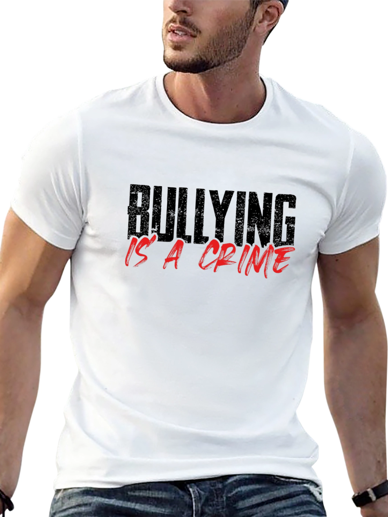 Black Bullying Is a Crime Black T-Shirt view 13