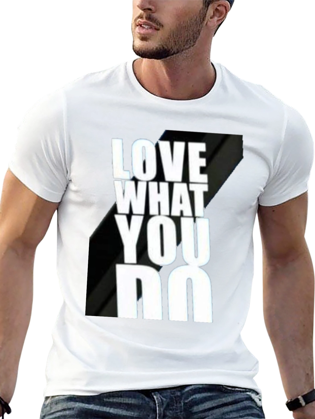 Black Love What You Do Black Graphic T-Shirt view 13
