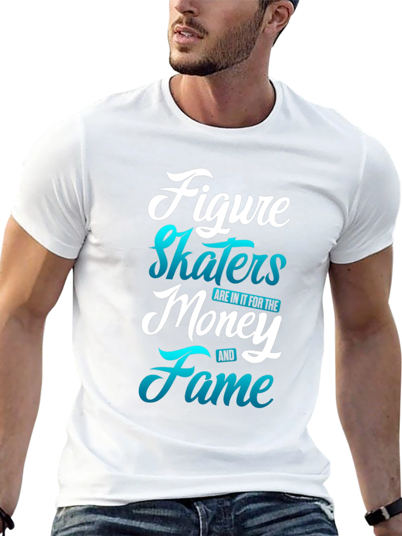 Black Figure Skaters Money Fame T-Shirt view 13