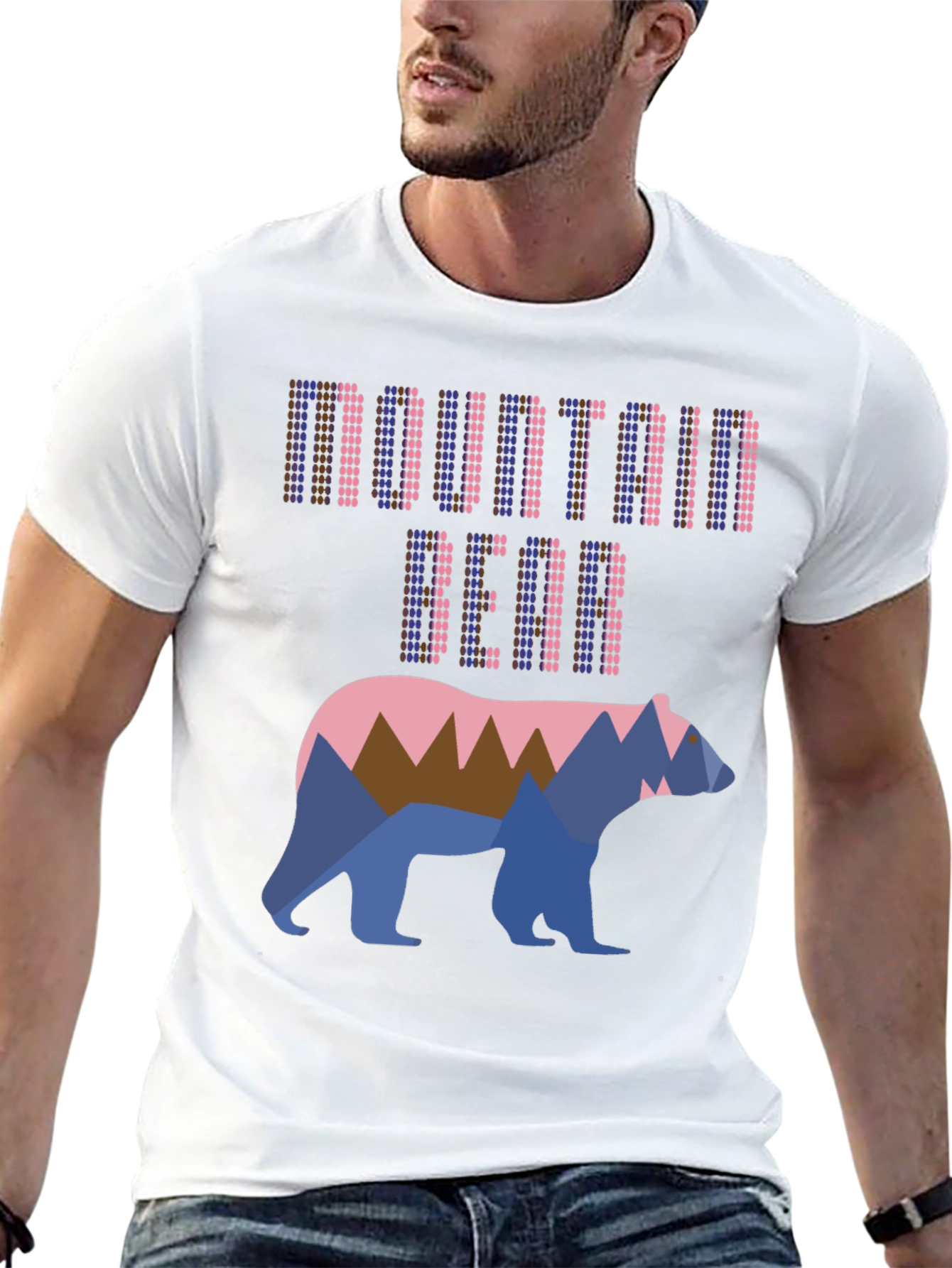 Black Mountain Bear Graphic T-Shirt - Cool Outdoor Design view 13