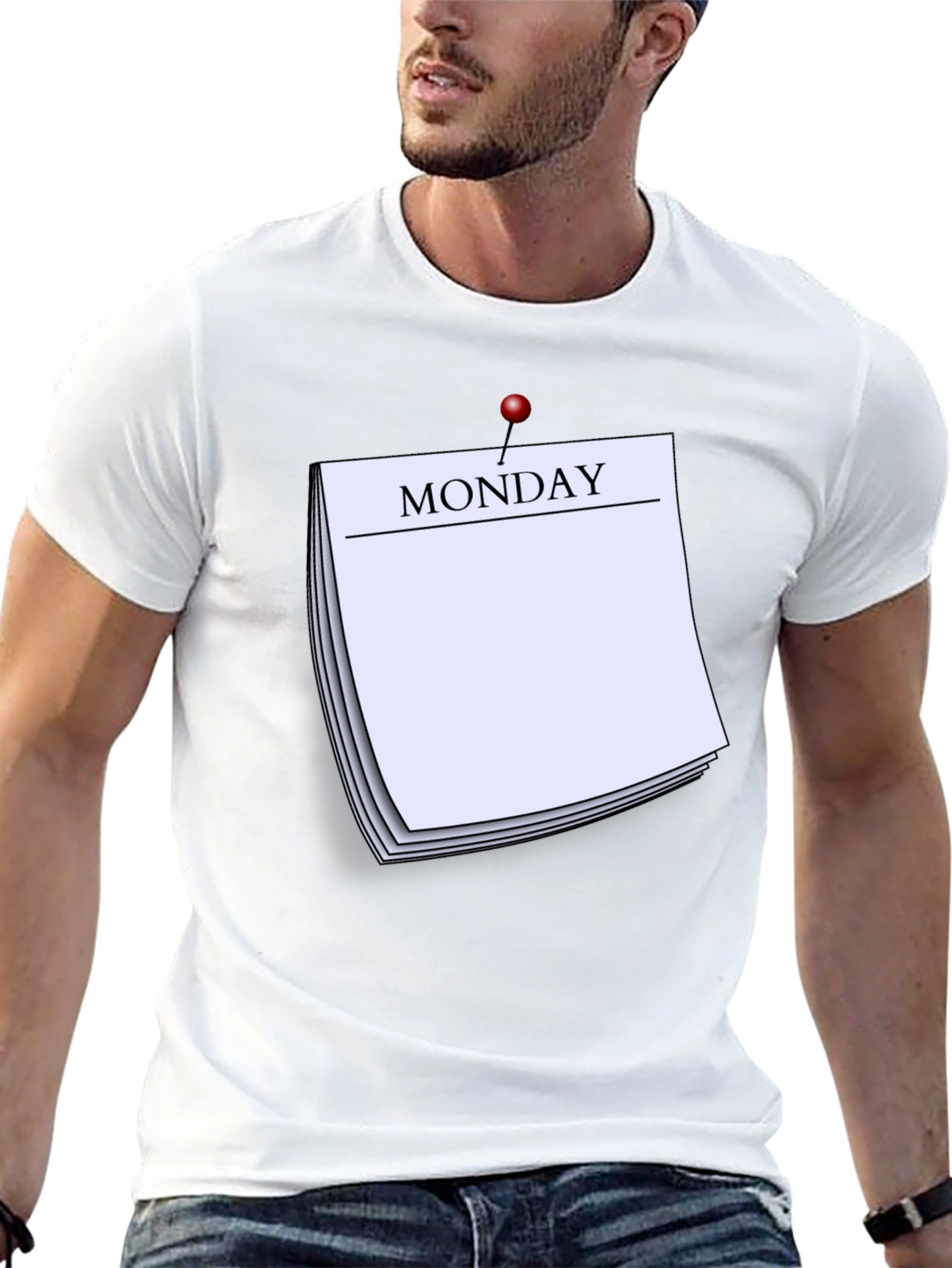 Monday Reminder T-Shirt - Everyday Casual Wear - 13