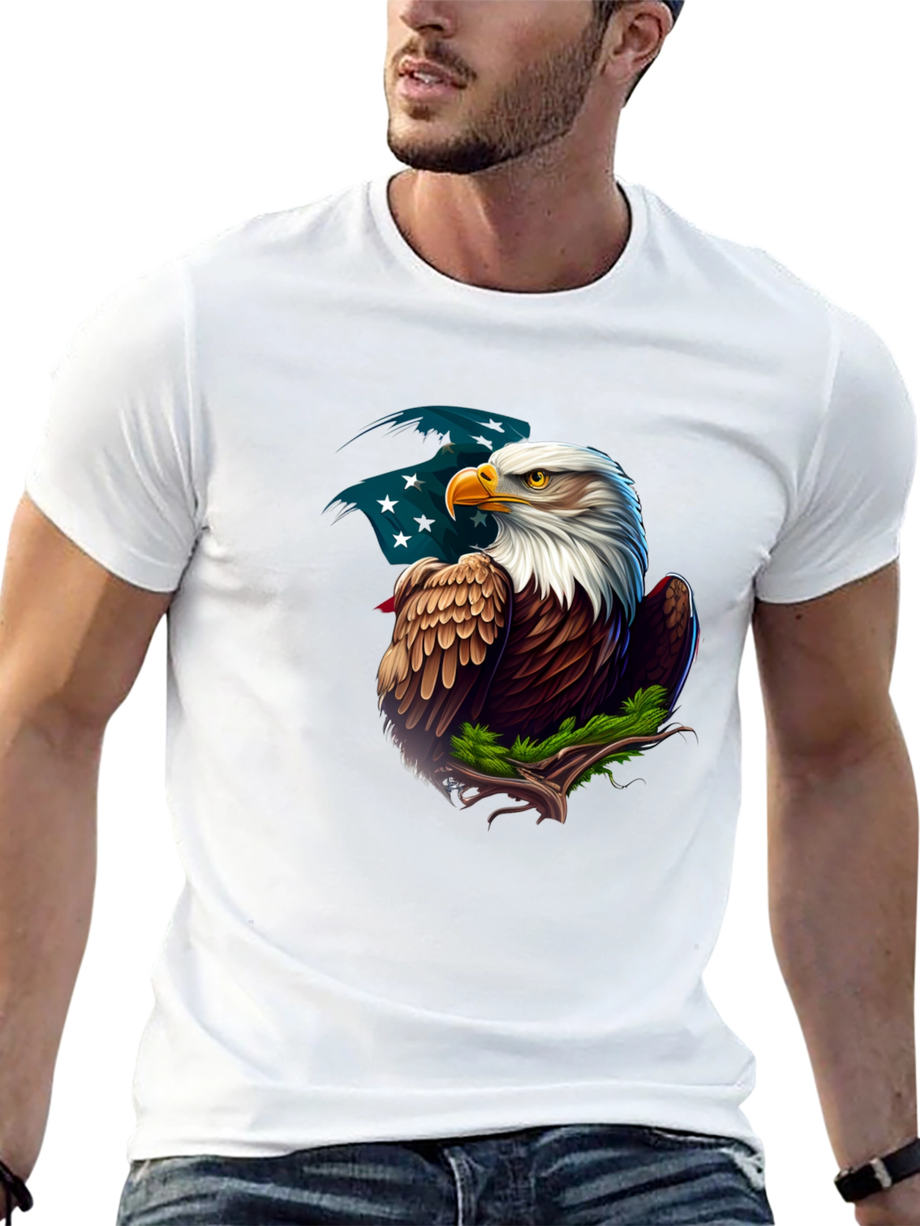 Black Eagle Graphic Tee - Patriotic American Pride view 13