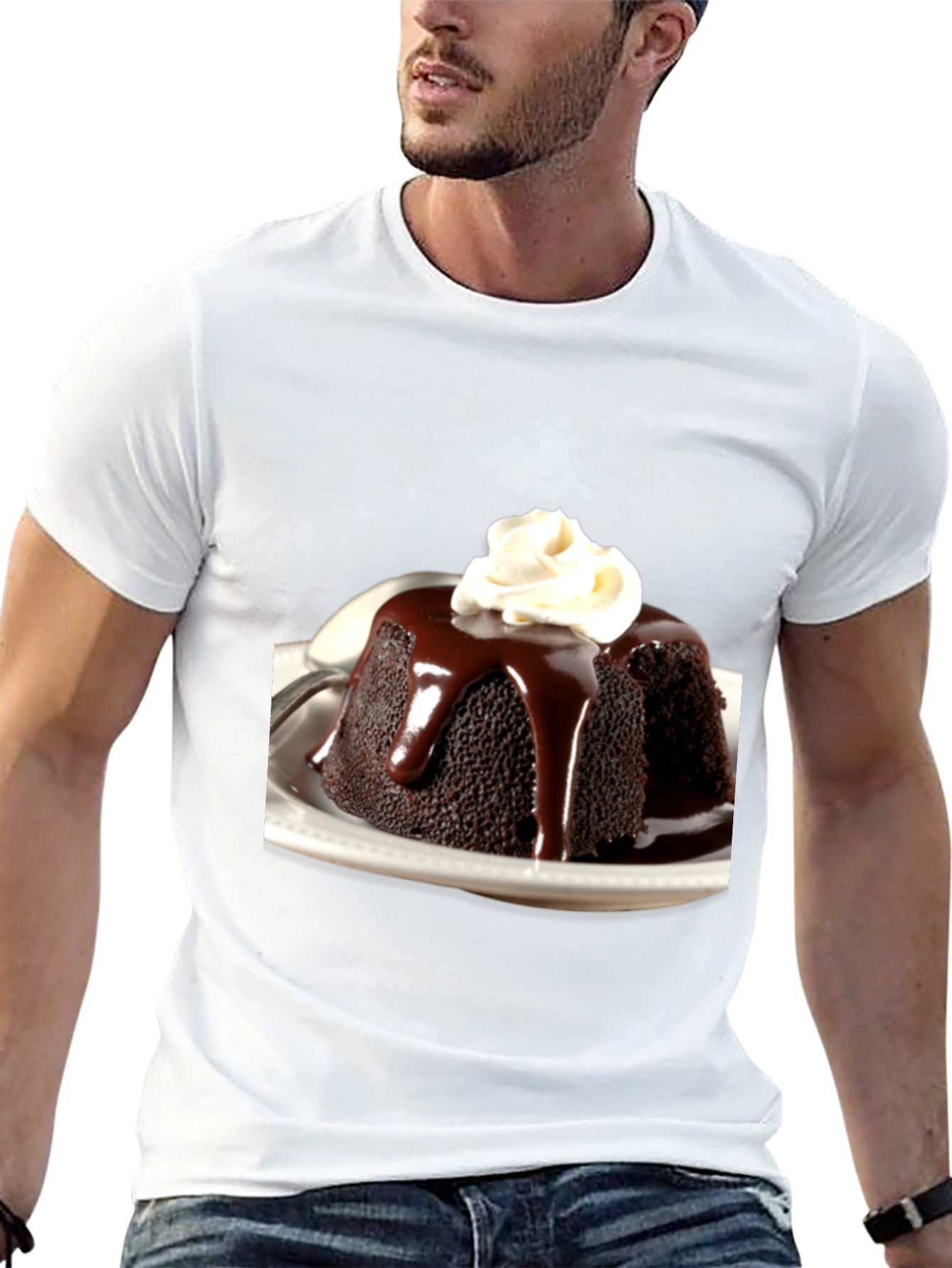 Black Chocolate Pudding Dessert T-Shirt view 13