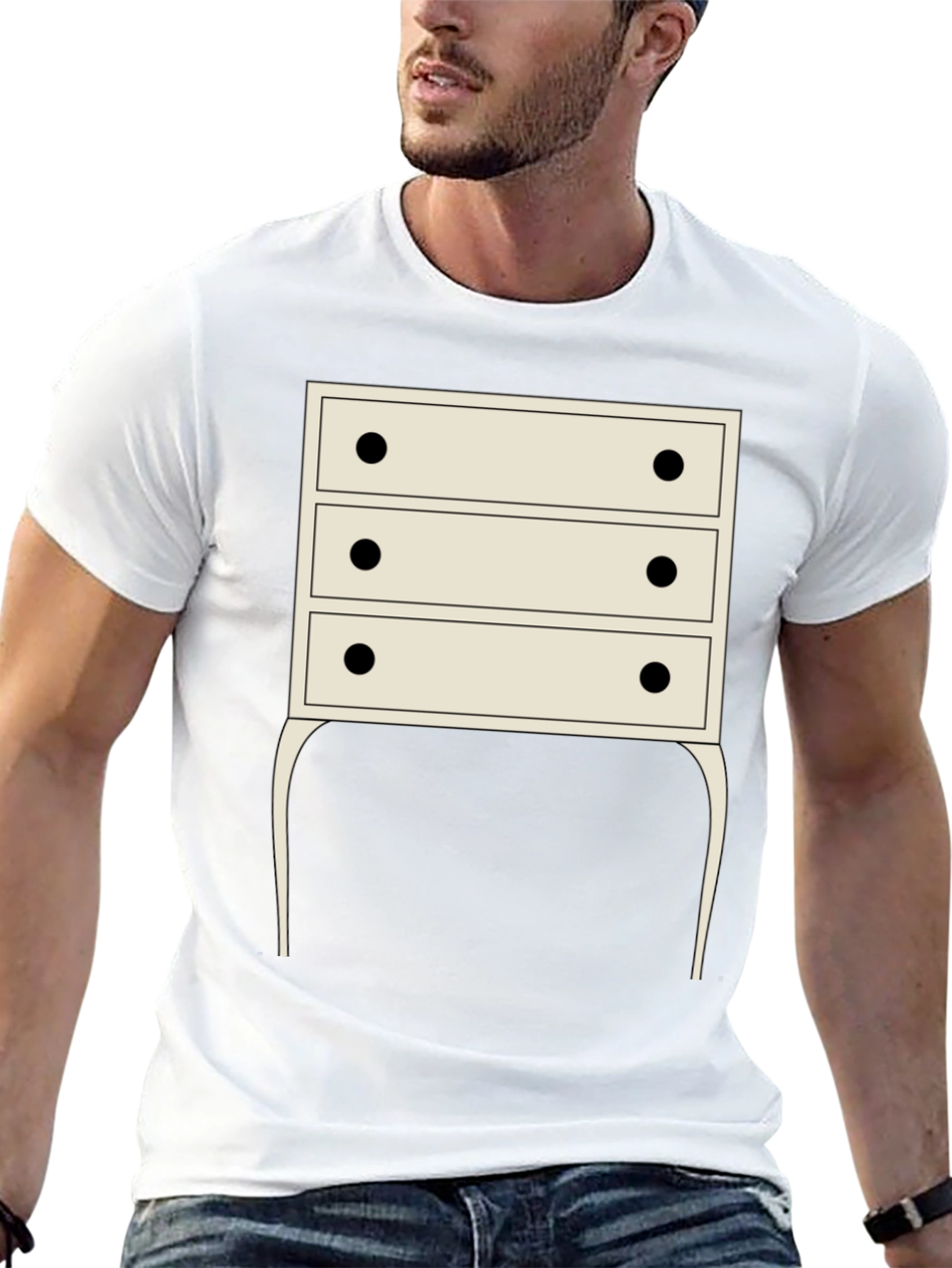 Black Drawer Dresser Graphic Tee - Unique Design view 13