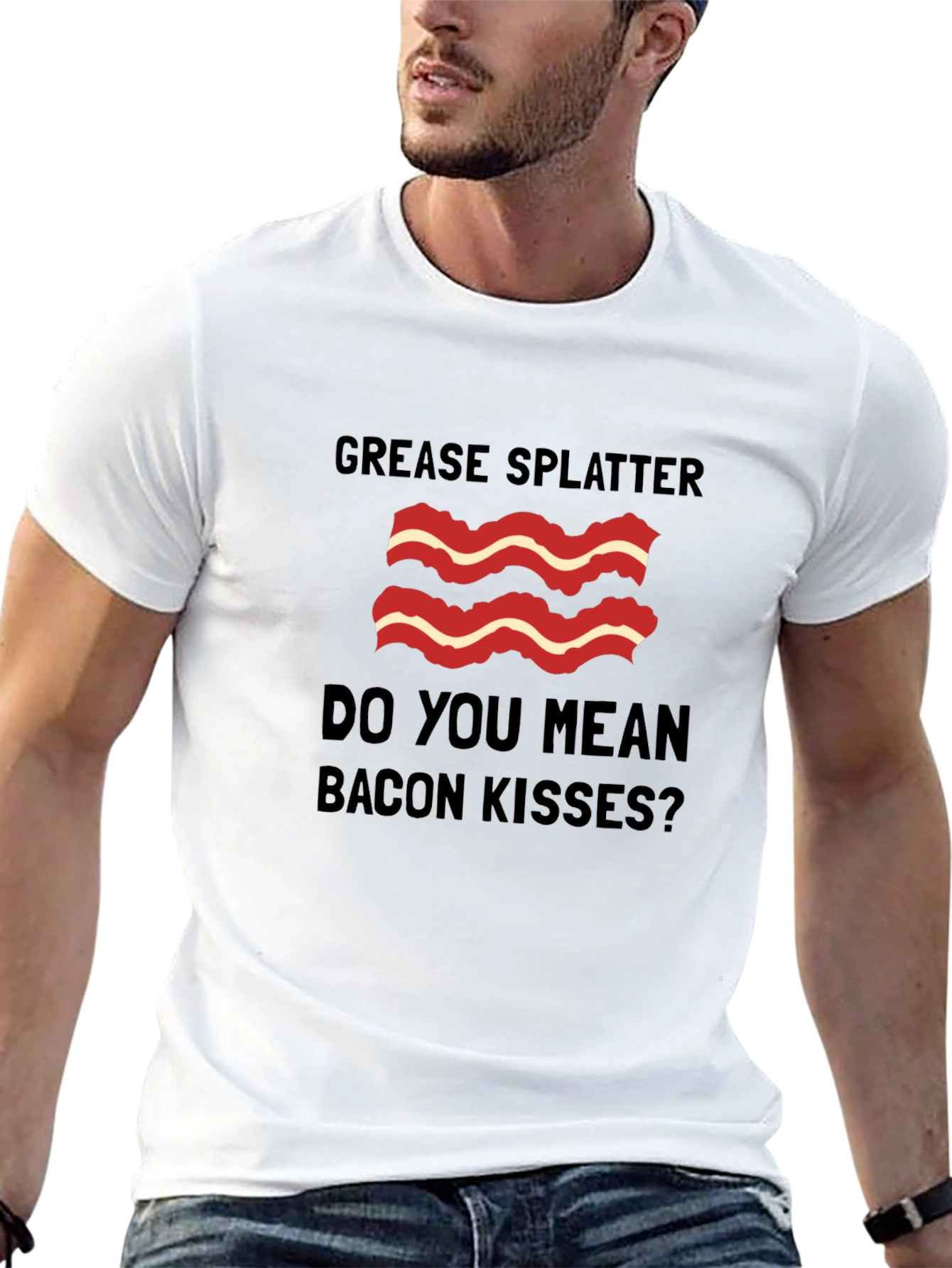 Black Bacon Kisses Graphic Tee view 13