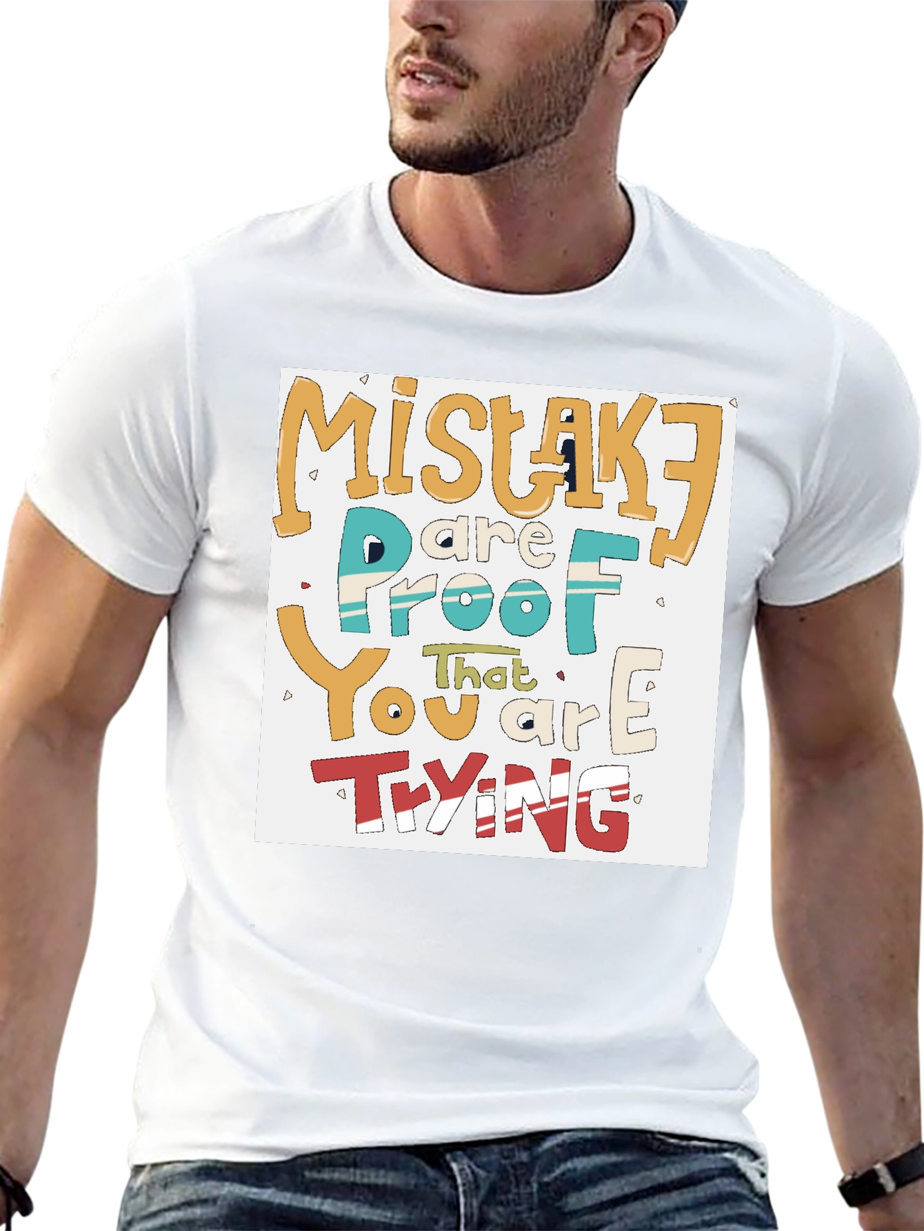 Black Mistakes Are Proof You Are Trying T-Shirt view 13