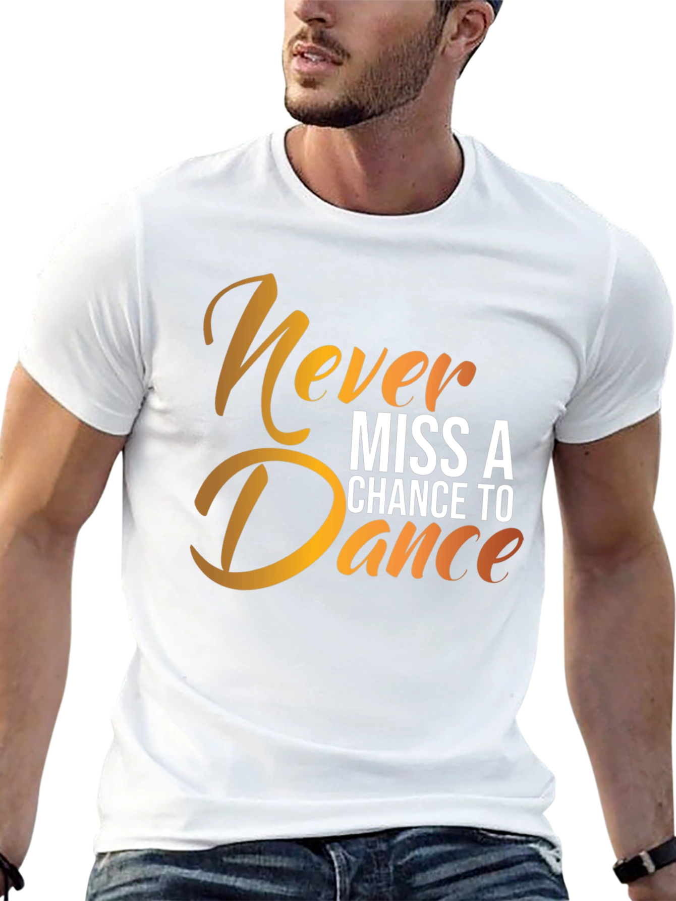 Black Never Miss a Chance to Dance Black T-Shirt view 13