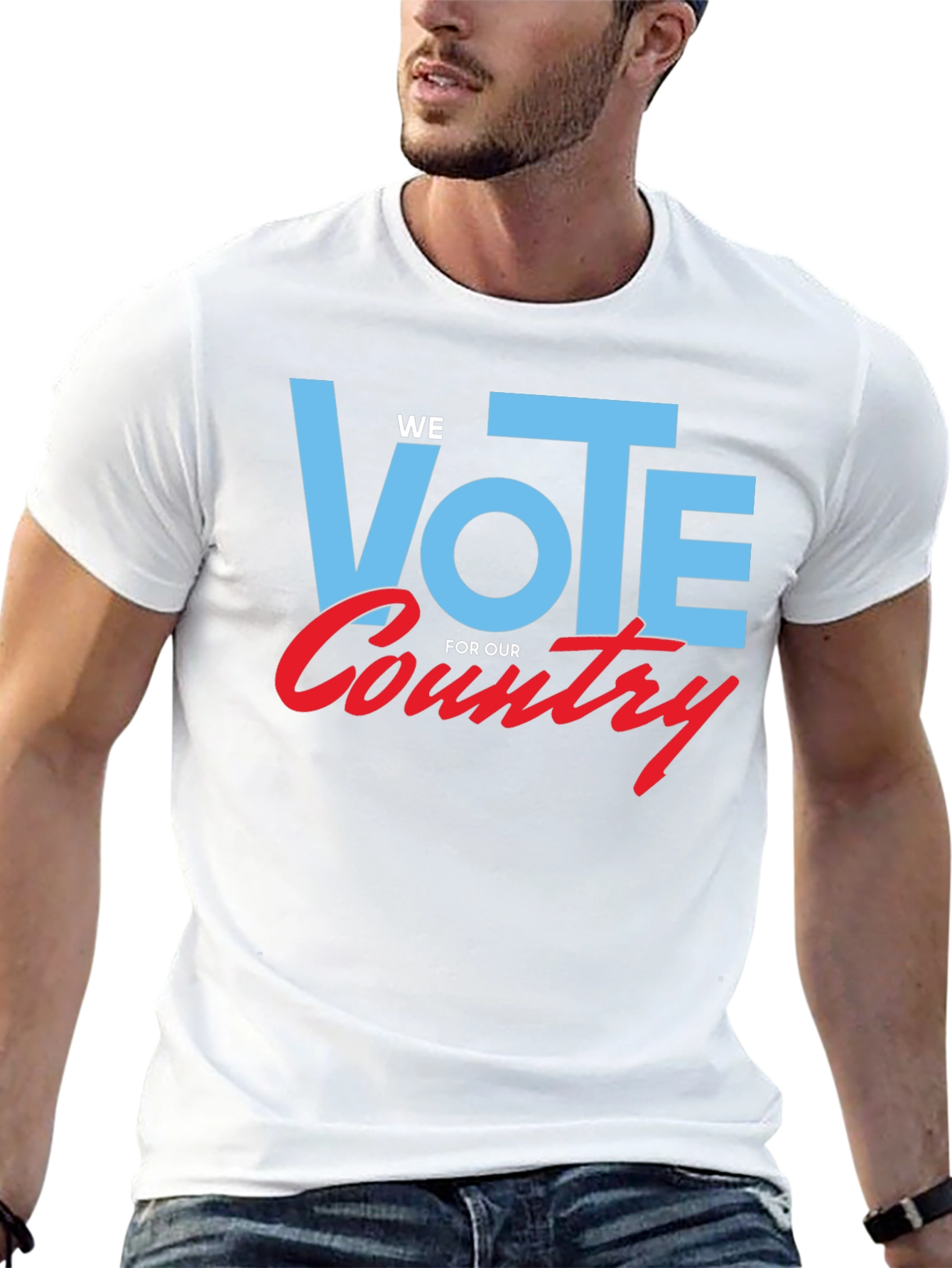 Black Vote For Our Country Graphic Tee - Black Cotton view 13