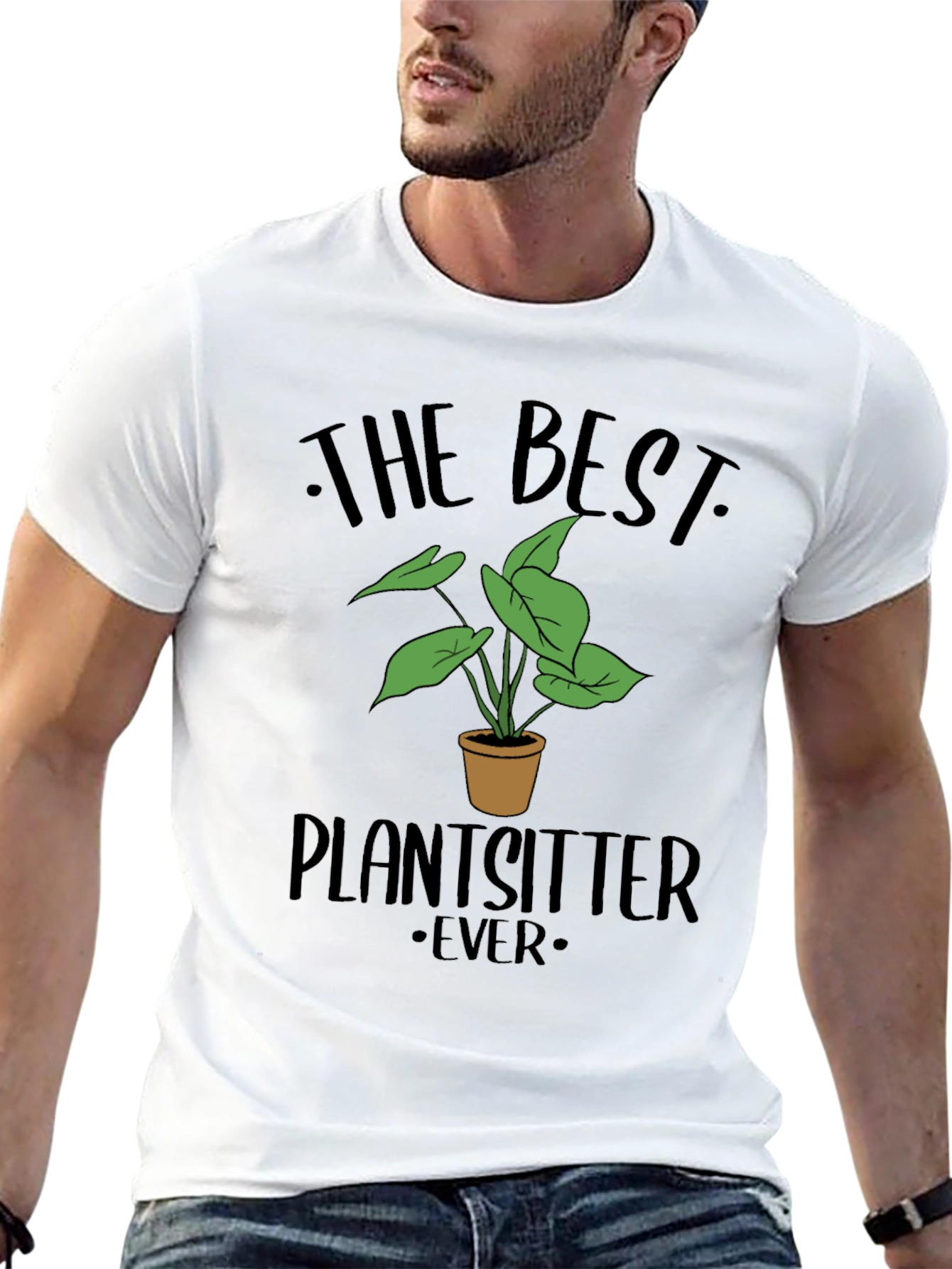 Black The Best Plantsitter Ever T-Shirt - Plant Lover Tee view 13