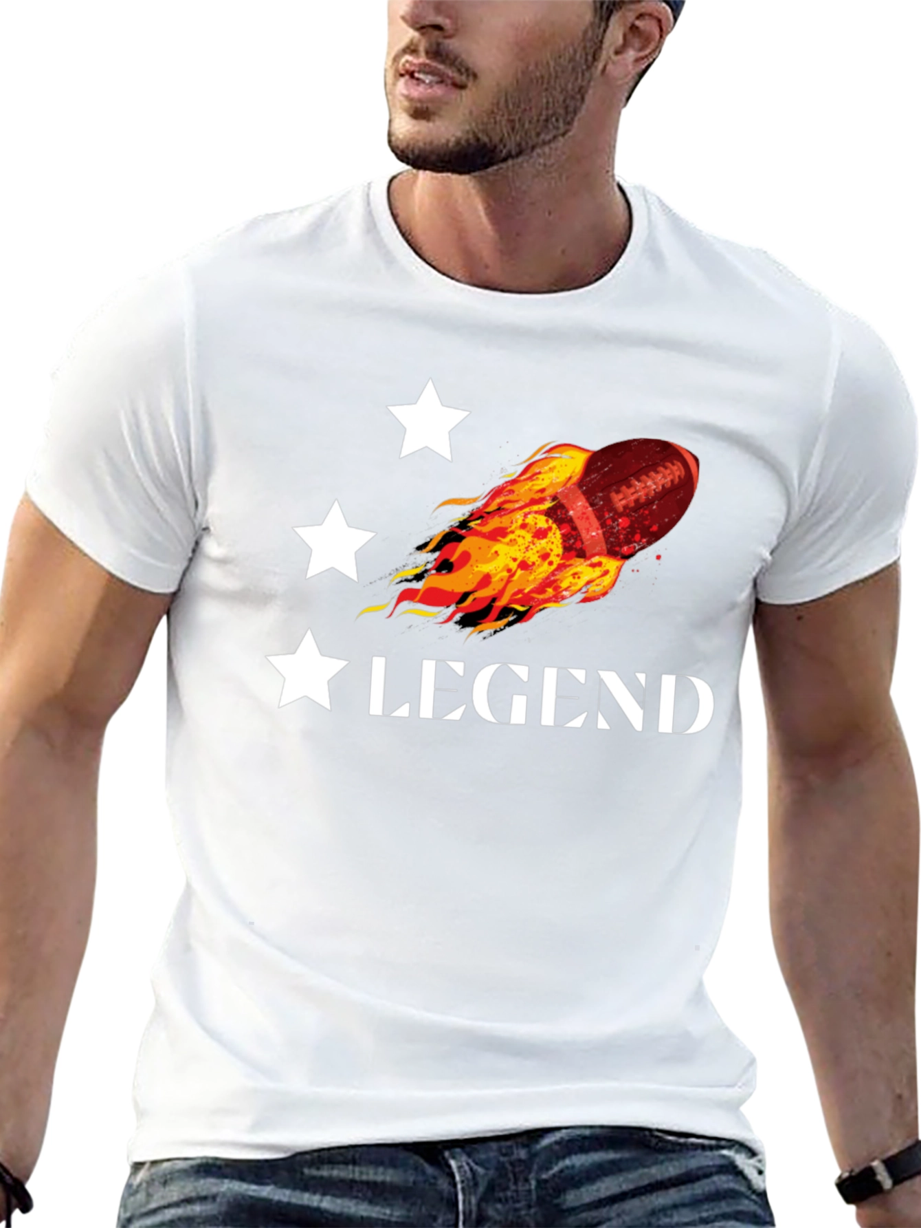 Black Legend Football Graphic Tee view 13