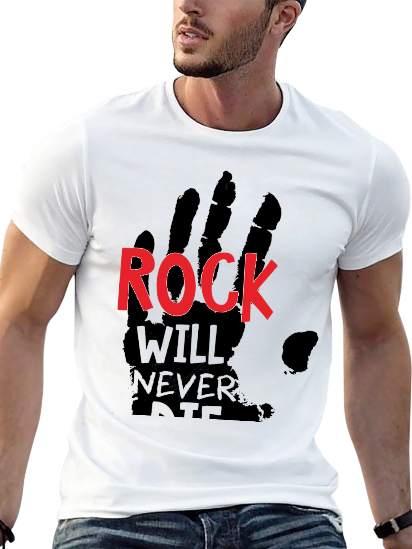 Black Rock Will Never Die Black T-Shirt view 13