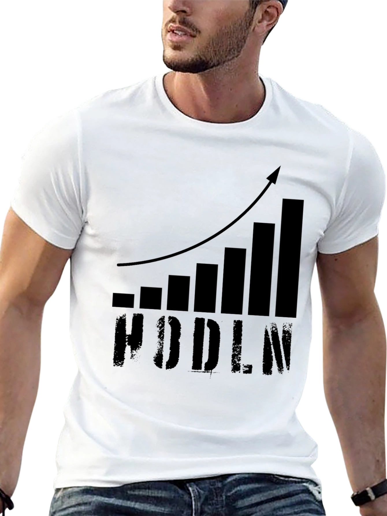 Black HODLN Crypto Bull Market T-Shirt view 13
