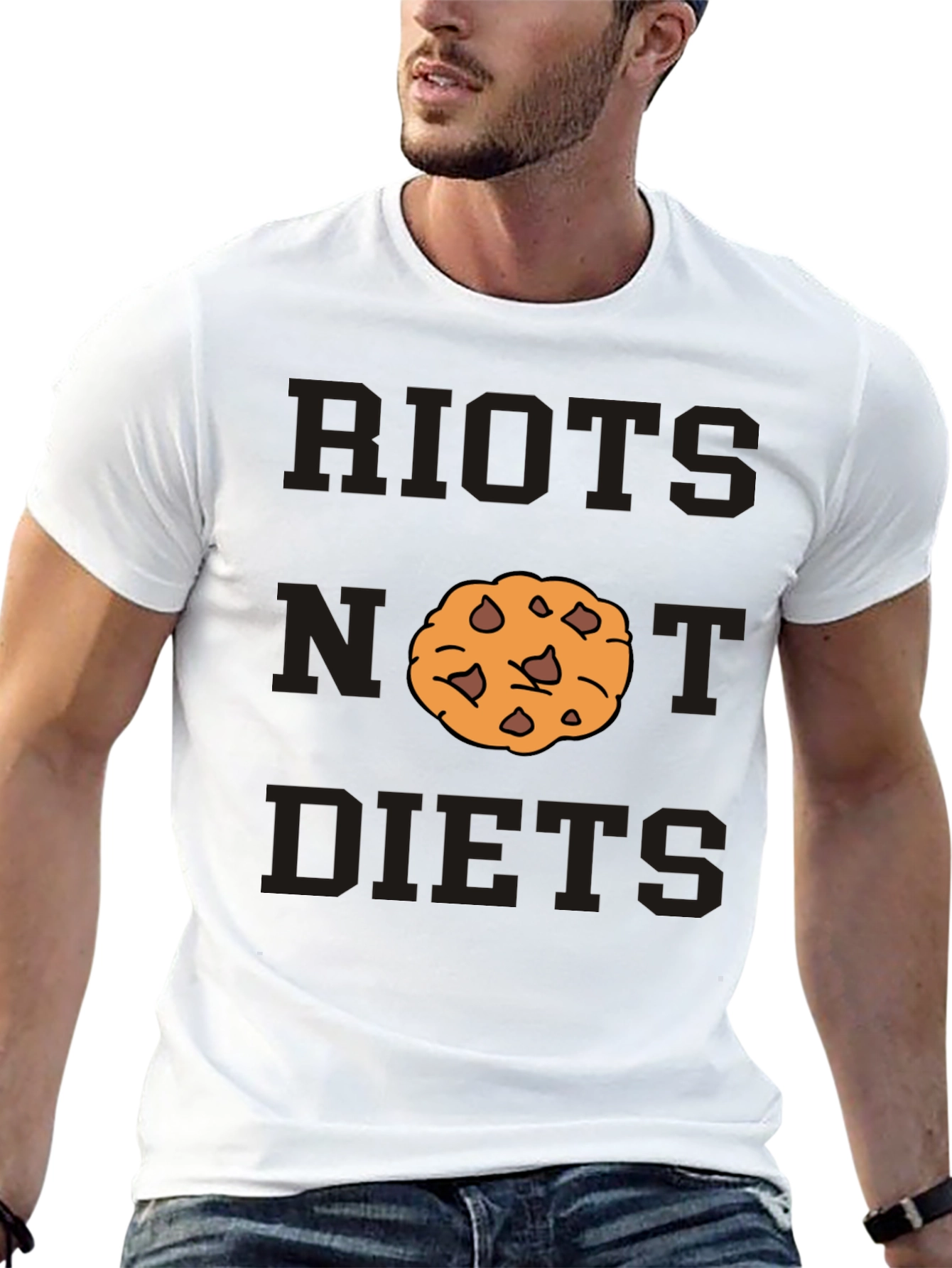 Black Riots Not Diets Cookie T-Shirt view 13