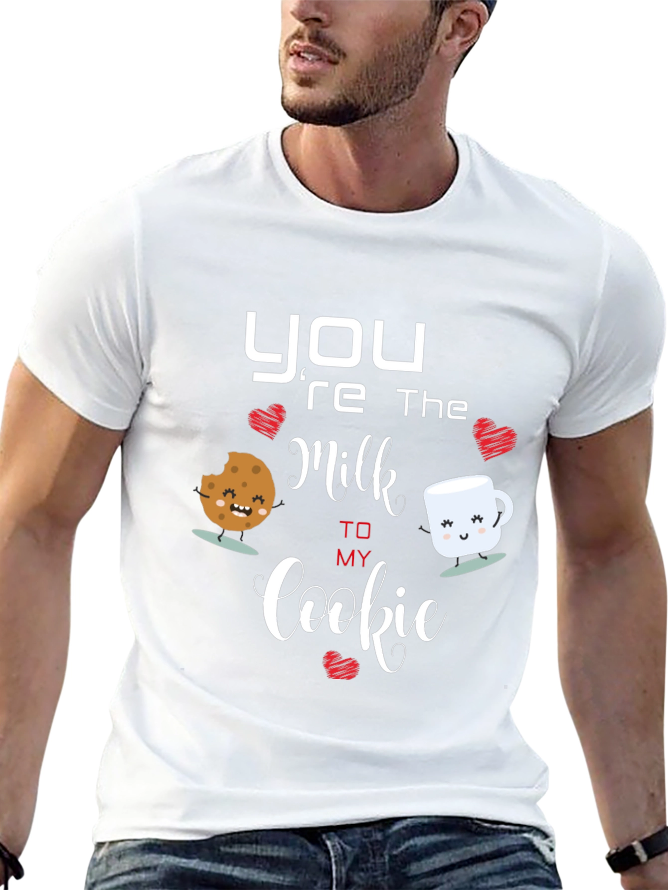 Black You're the Milk to My Cookie T-Shirt view 13