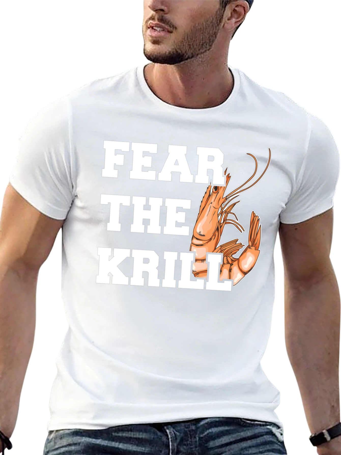 Black Fear the Krill Graphic Tee view 13