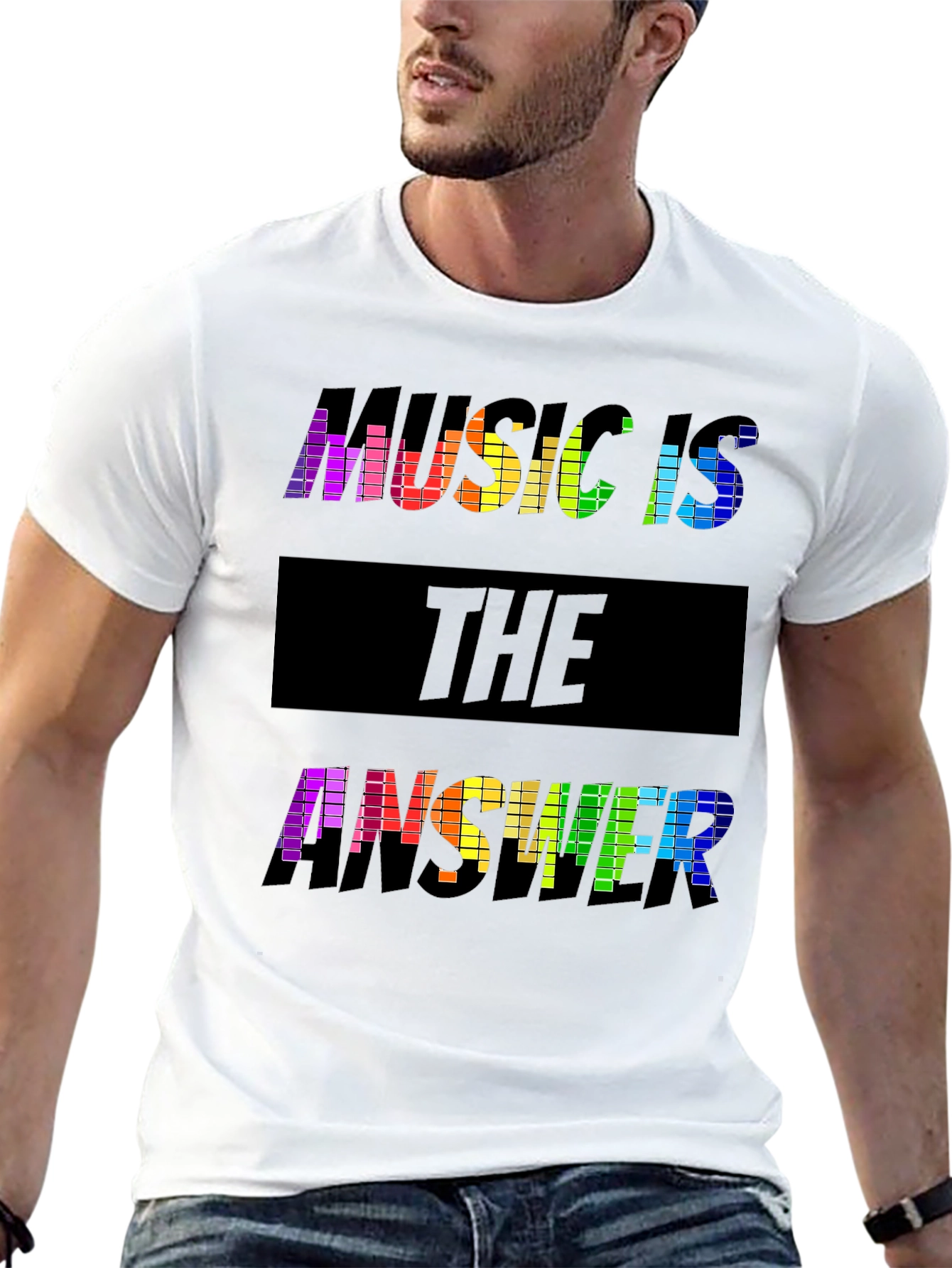 Black Music Is The Answer Graphic T-Shirt view 13