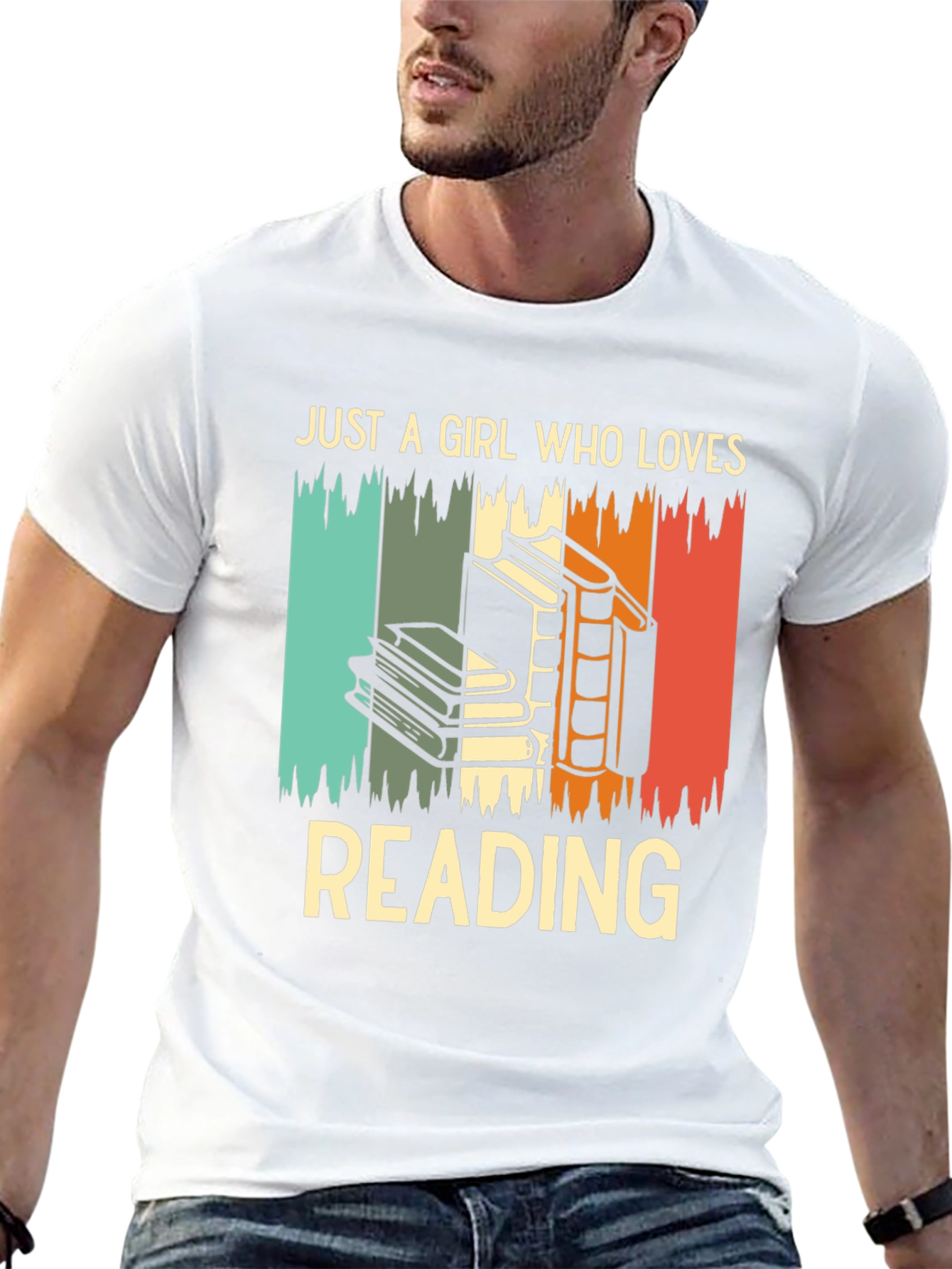 Black Retro Reading Lover T-Shirt for Women view 13