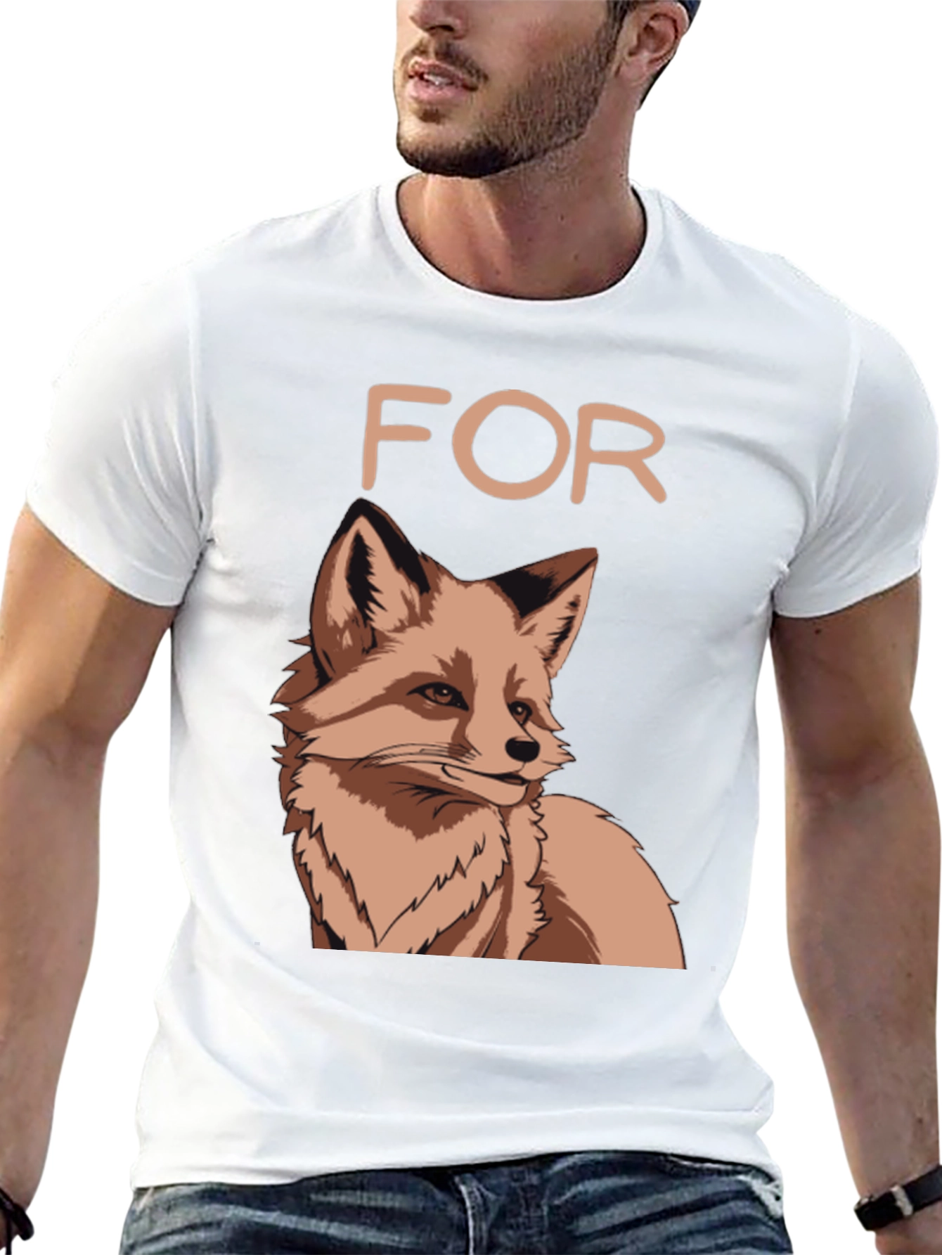 Black Fox Graphic T-Shirt - "For Fox Sake" Tee view 13
