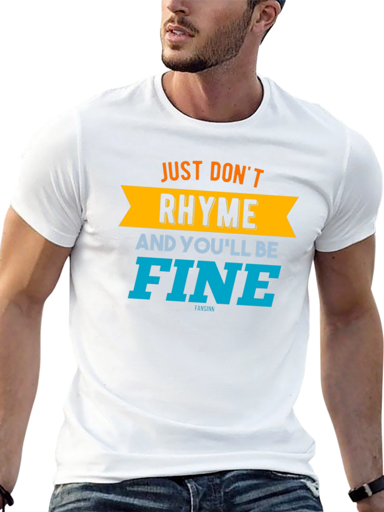 Black Don't Rhyme, You'll Be Fine Graphic Tee view 13