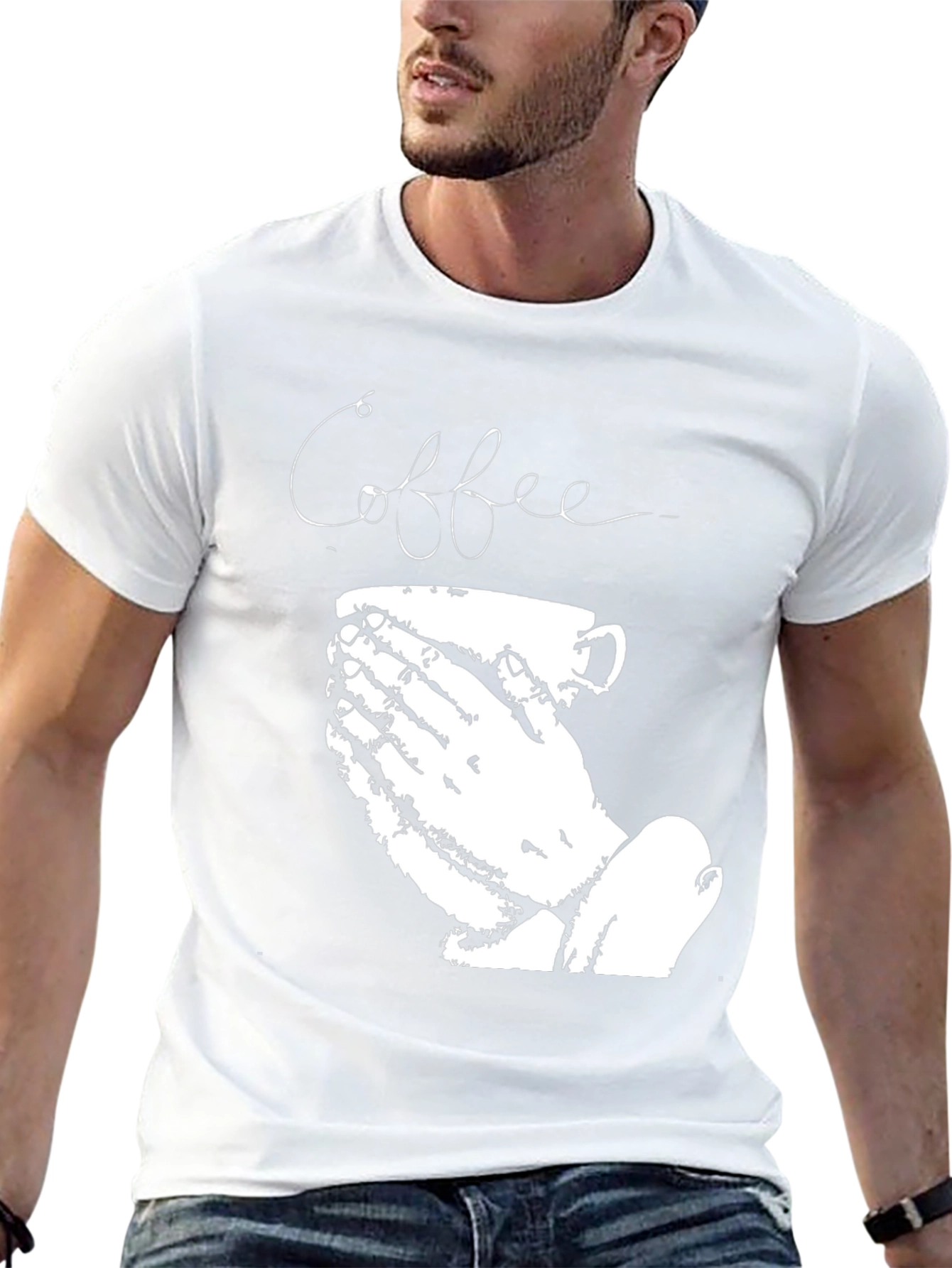 Black Coffee Prayer Black Graphic Tee view 13
