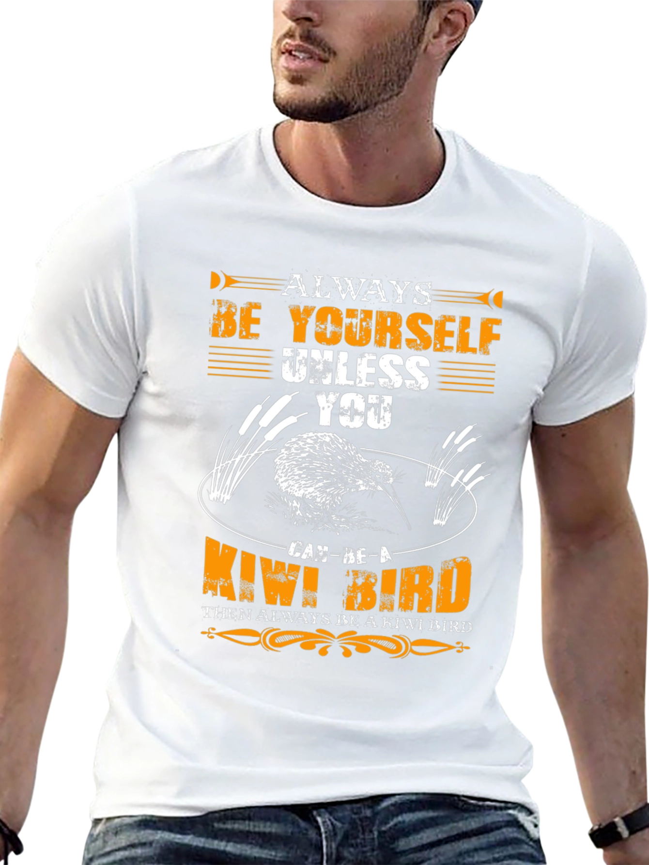 Black Always Be Yourself Kiwi Bird Graphic Tee view 13