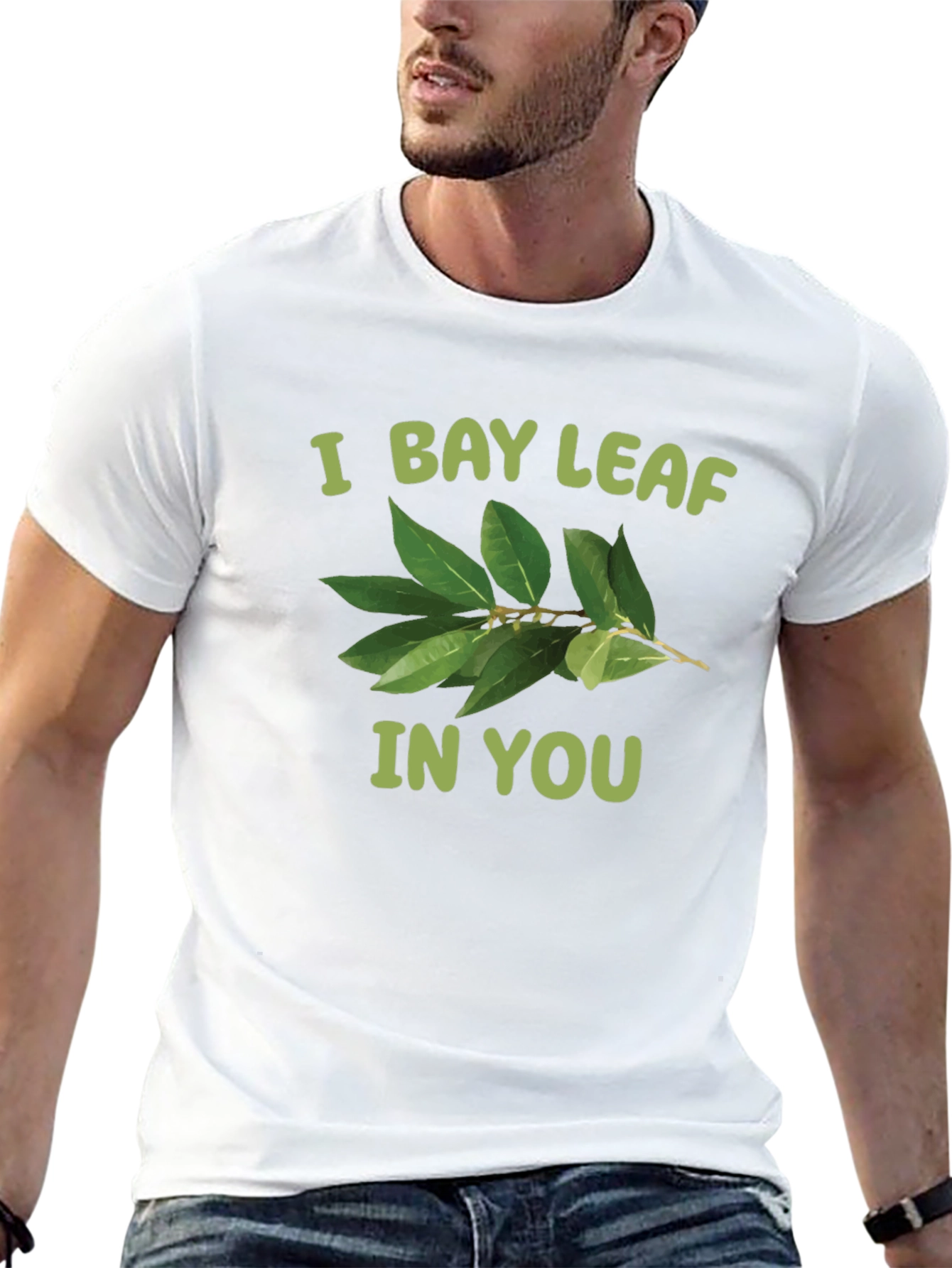 Black I Bay Leaf In You T-Shirt view 13