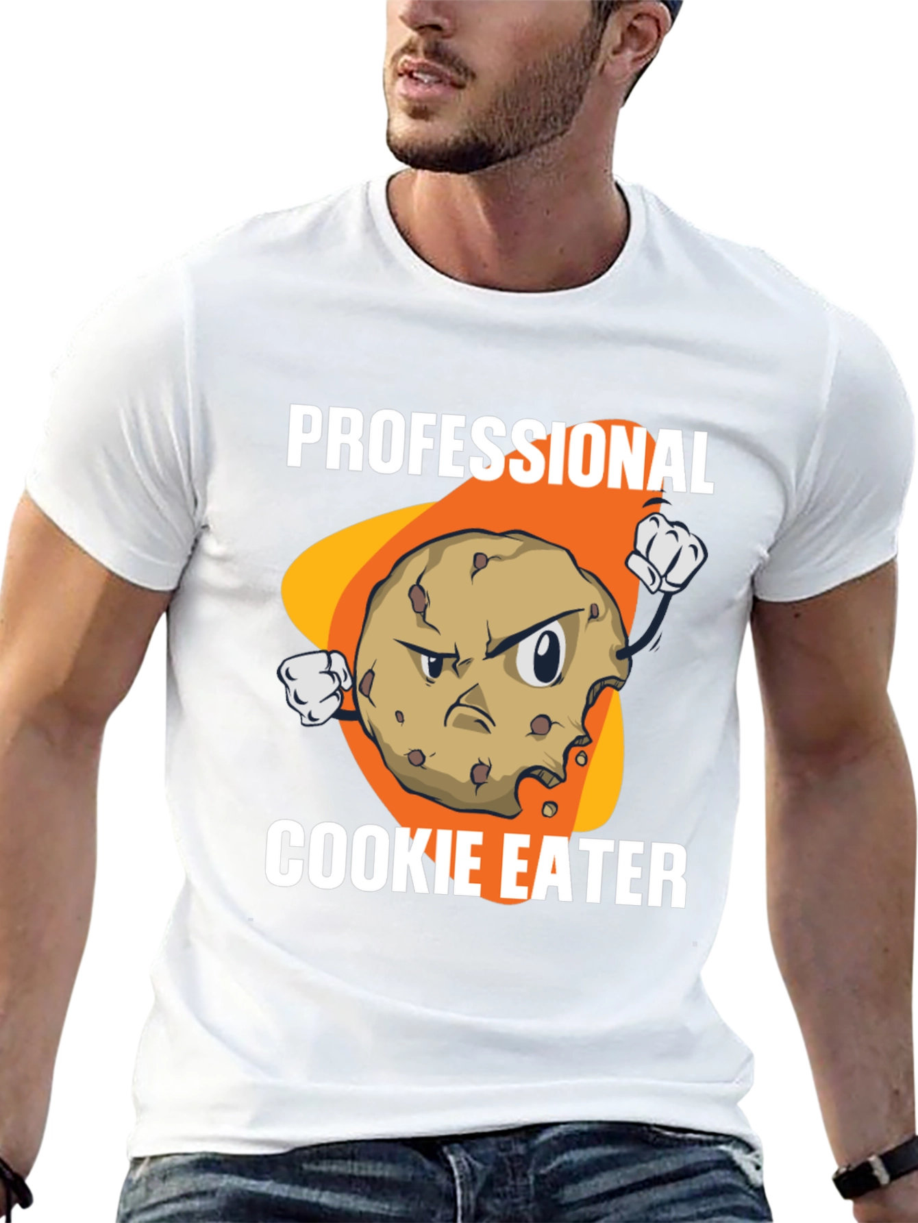 Black Professional Cookie Eater T-Shirt view 13