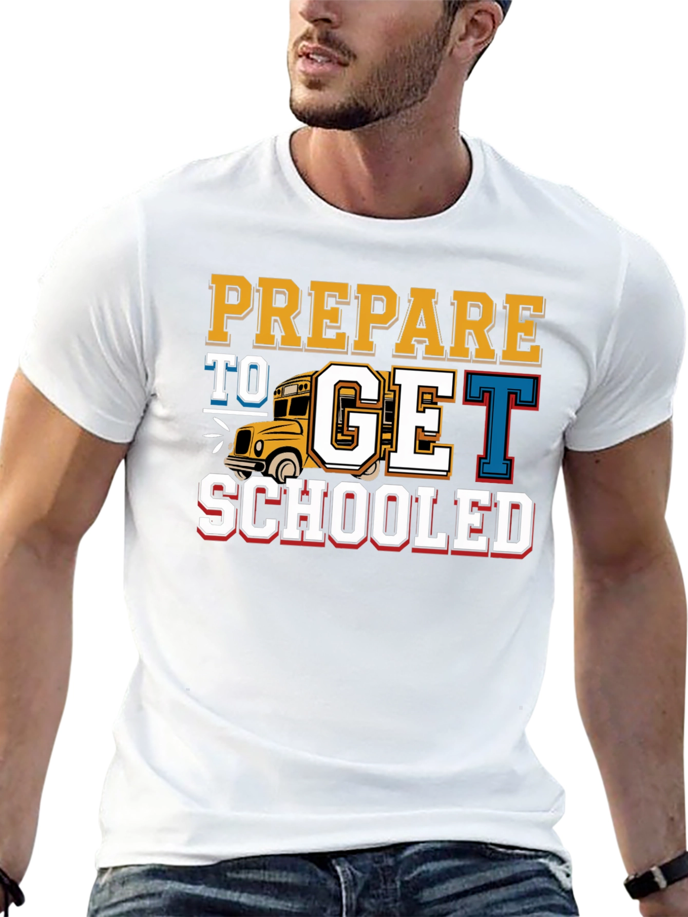 Black Prepare to Get Schooled T-Shirt Back to School view 13