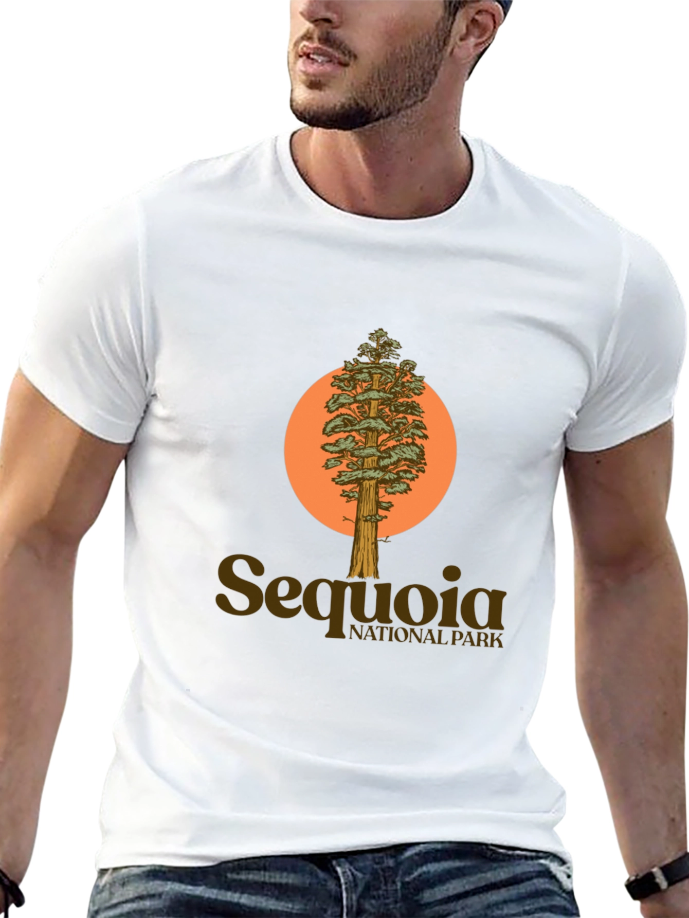 Black Sequoia National Park Tree Graphic Tee view 13