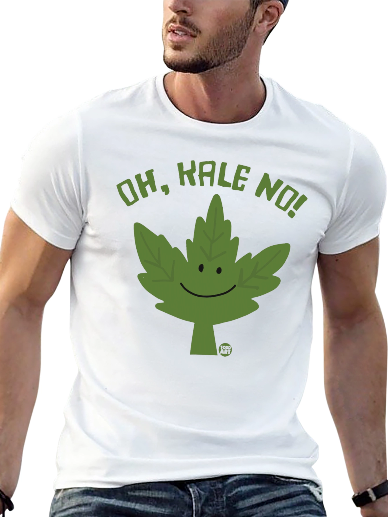 Black Oh Kale No! Graphic T-Shirt view 13