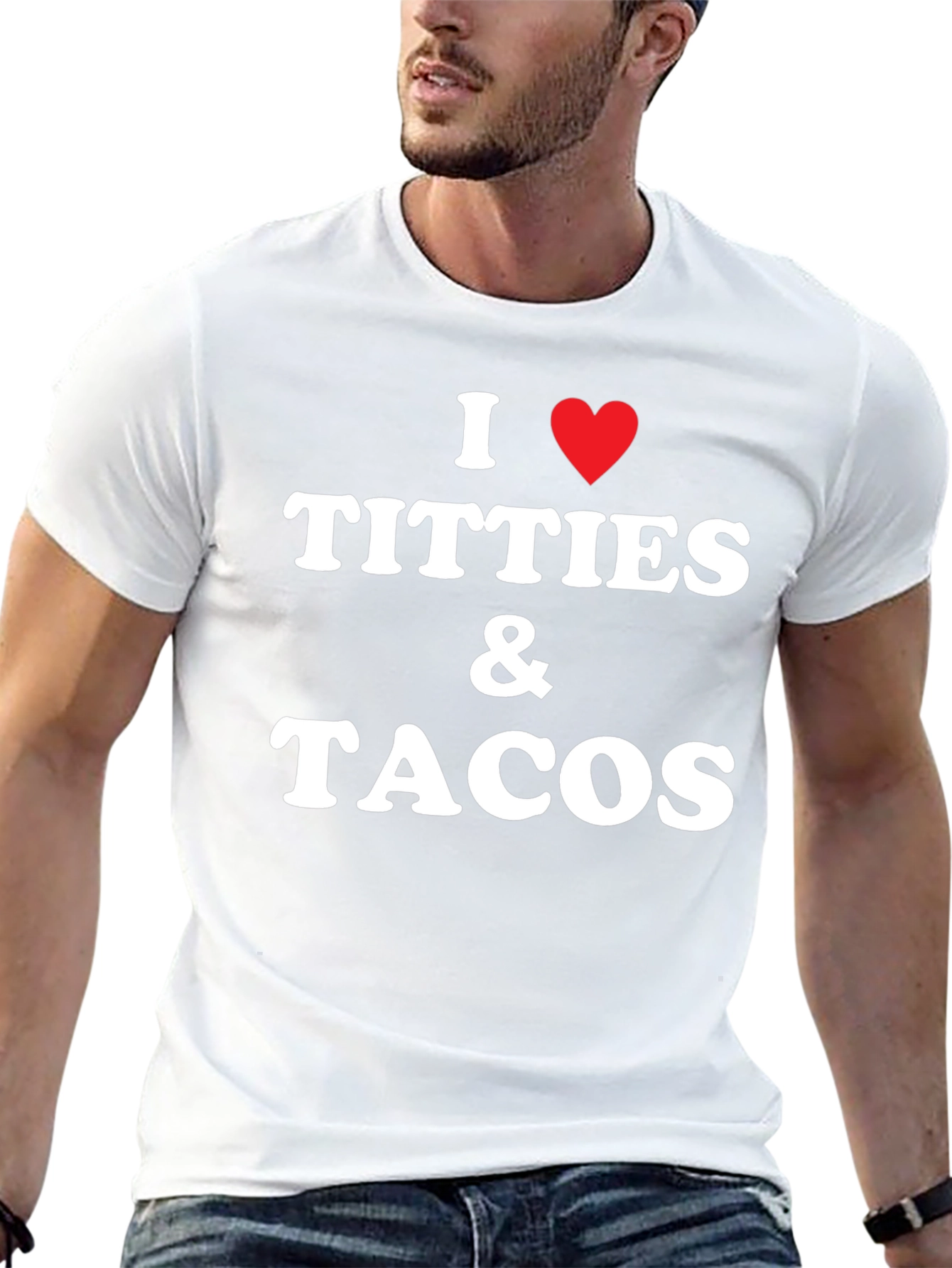 Black I Heart Titties & Tacos Graphic Tee view 13