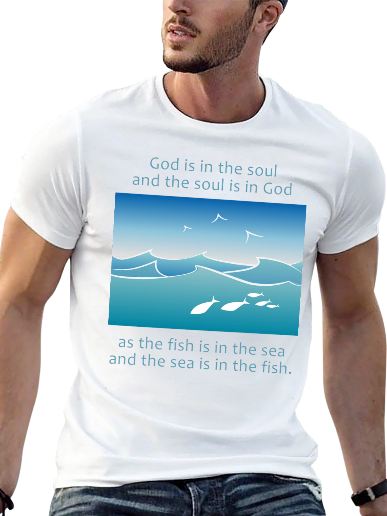 Black Soul in God Graphic T-Shirt view 13