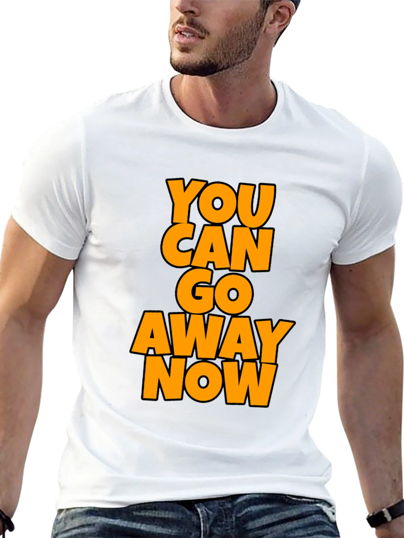 Black Funny Sarcastic Graphic Tee - You Can Go Away Now view 13