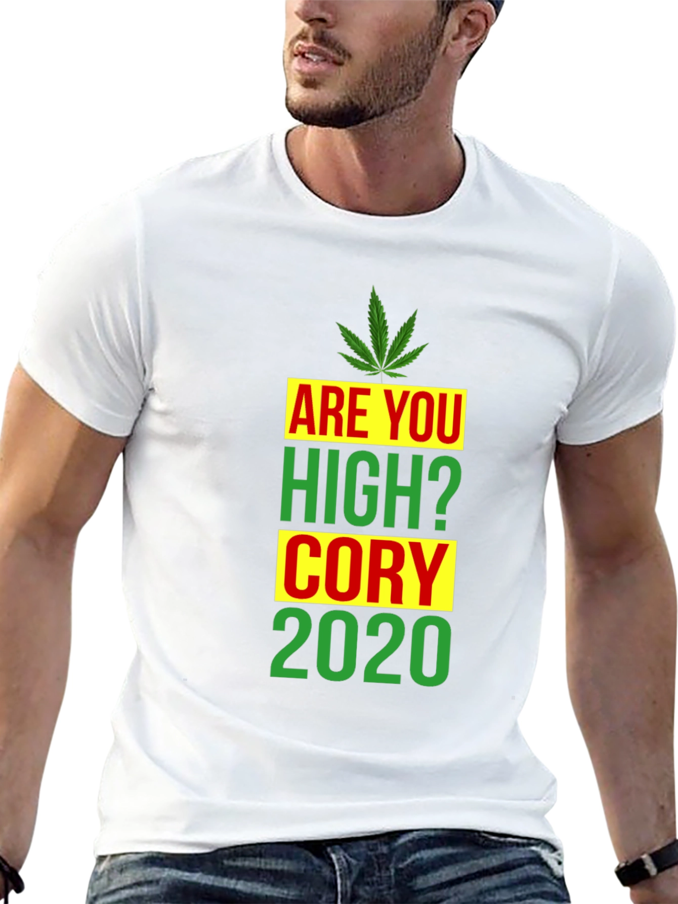 Black Are You High? Funny Graphic T-Shirt view 13