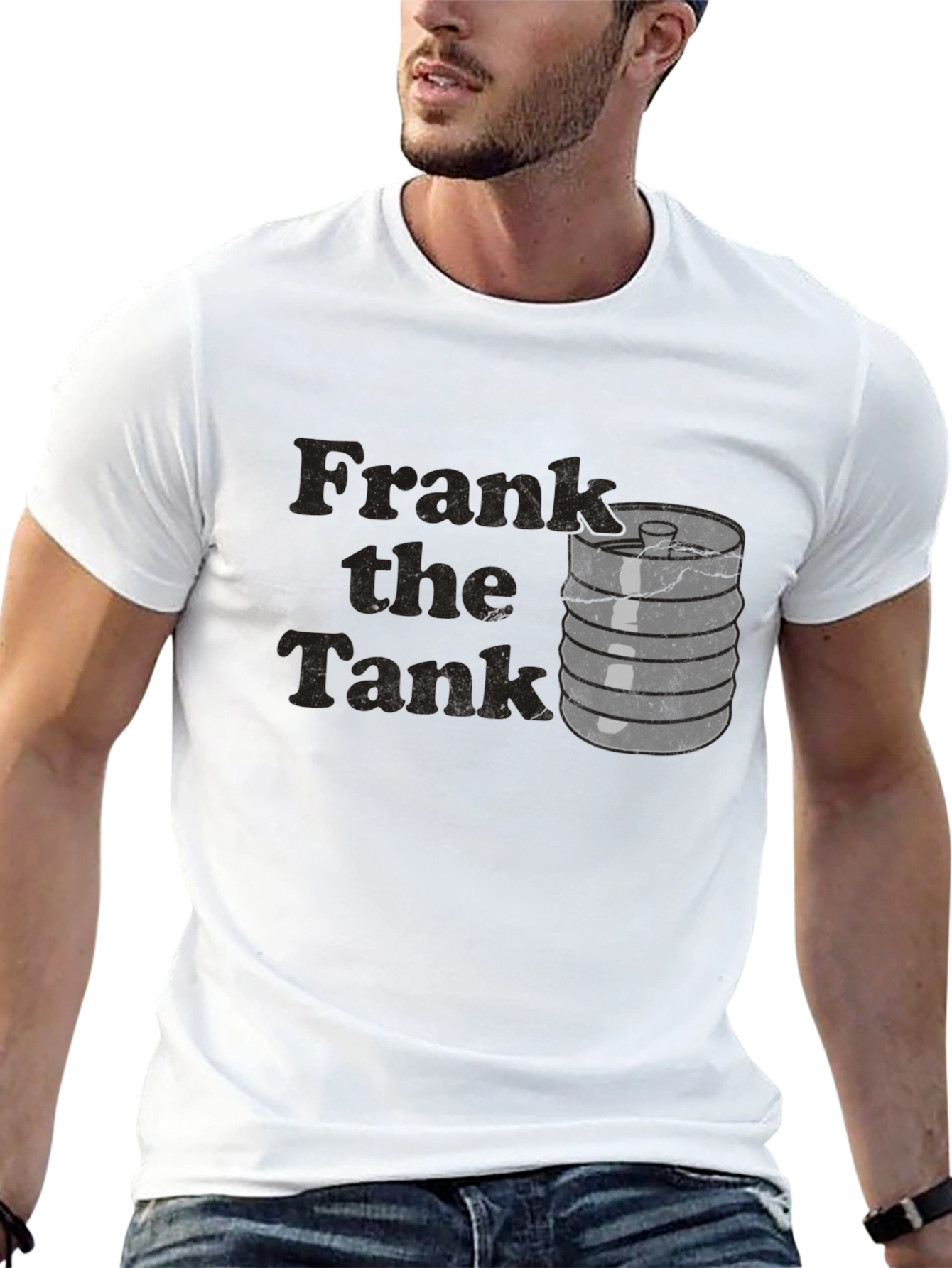 Black Frank the Tank Novelty T-Shirt view 13