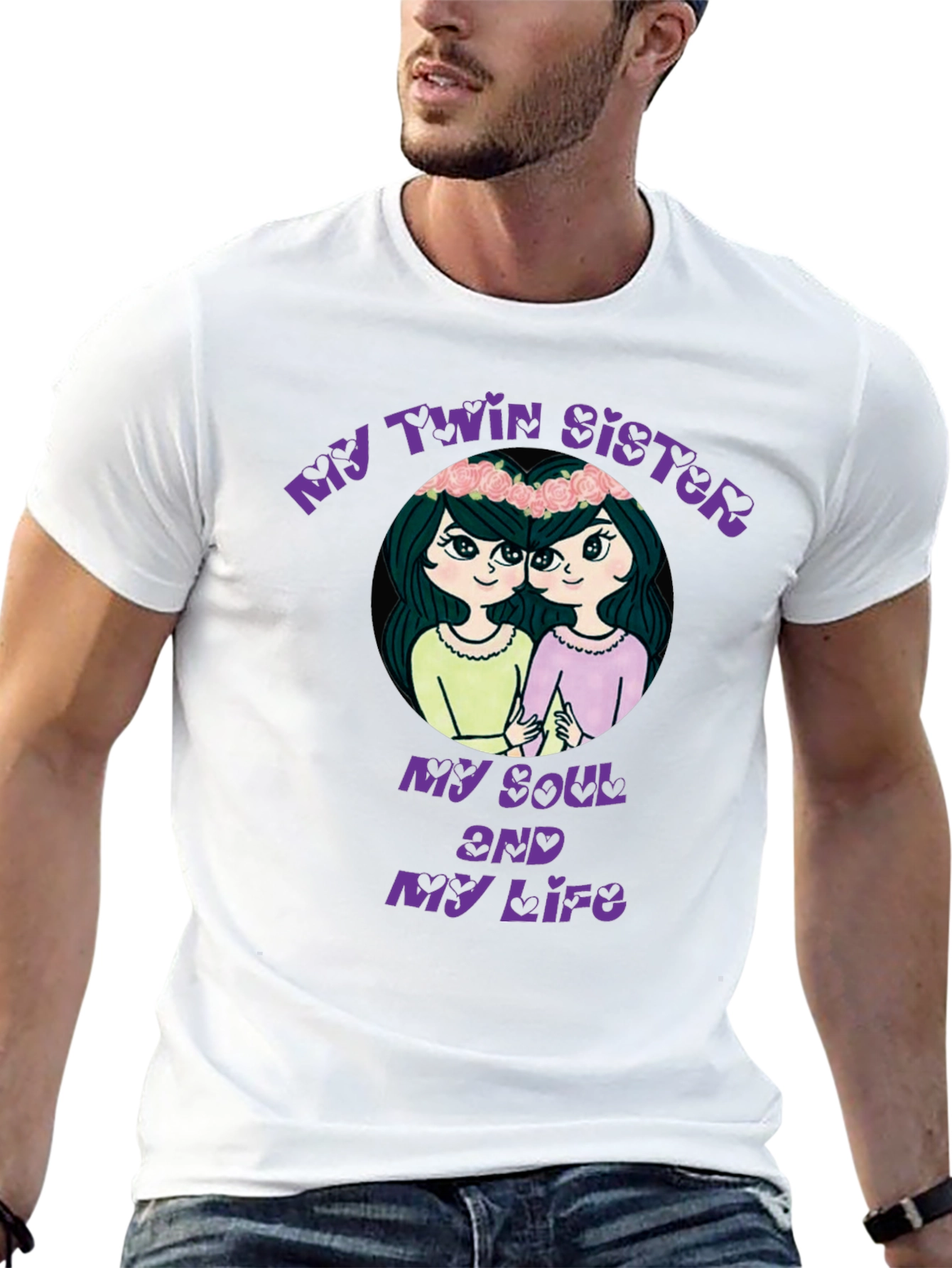 Black My Twin Sister Soul & Life Black Graphic Tee view 13