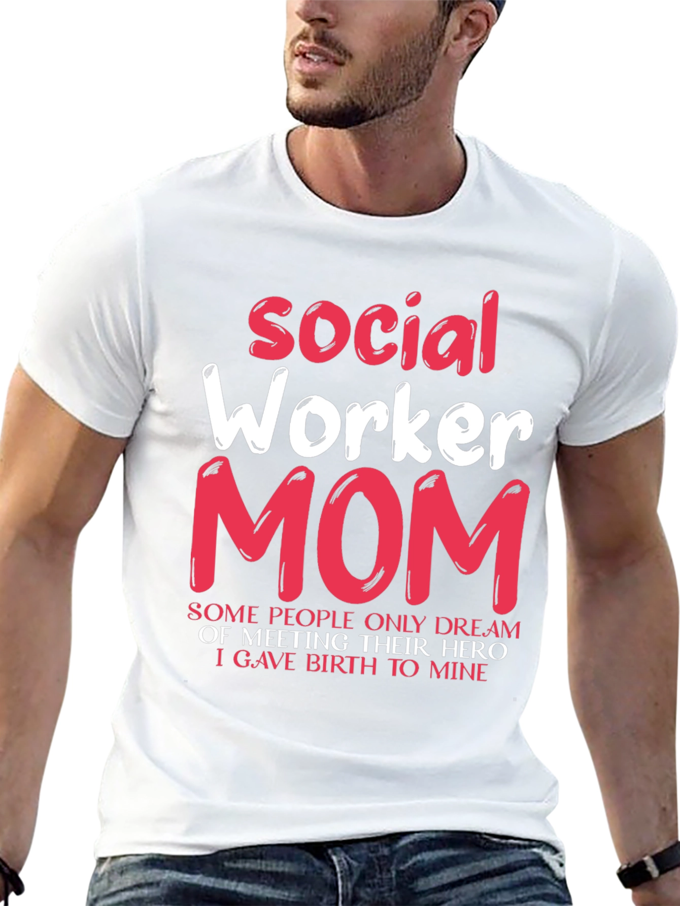 Social Worker Mom T-Shirt - Hero Mother Gift - 13