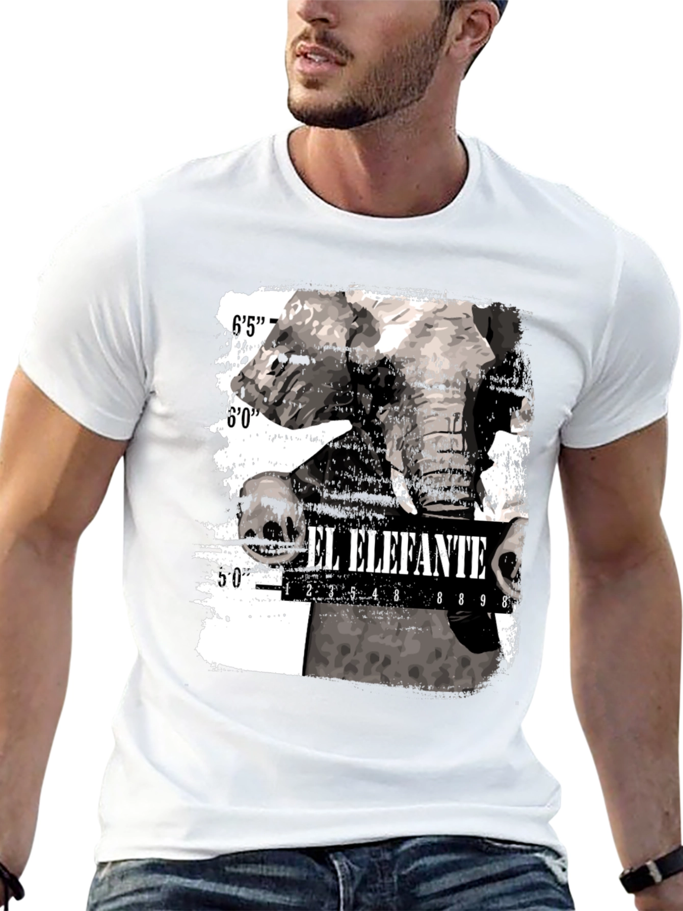Black El Elefante Graphic Print T-Shirt view 13