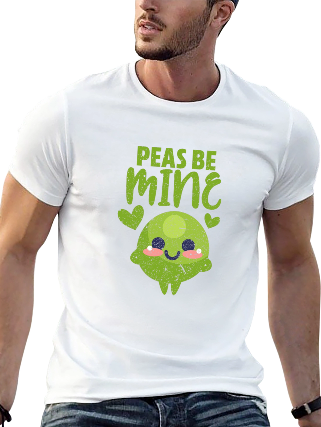 Black Peas Be Mine Valentine's Day T-Shirt view 13