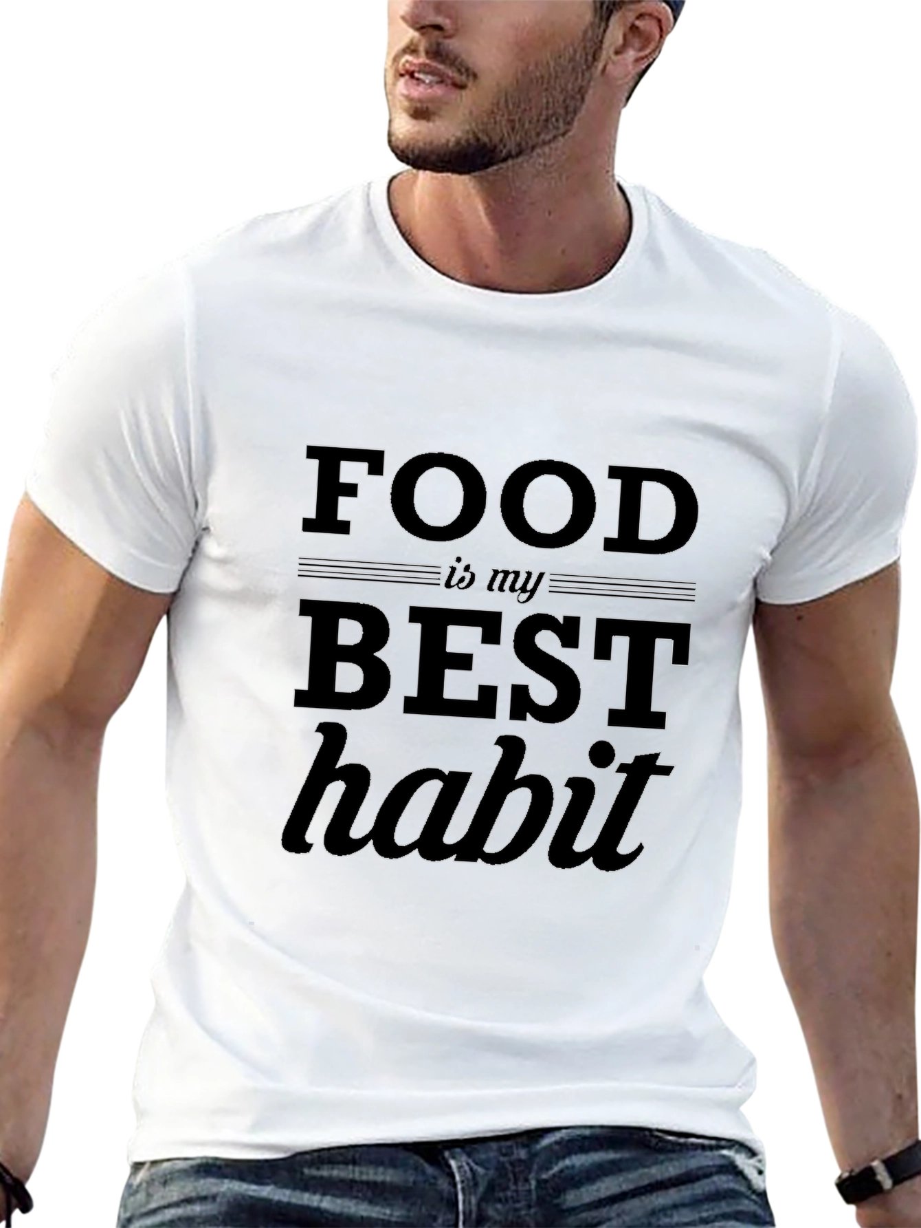 Black Food is My Best Habit Graphic Tee view 13